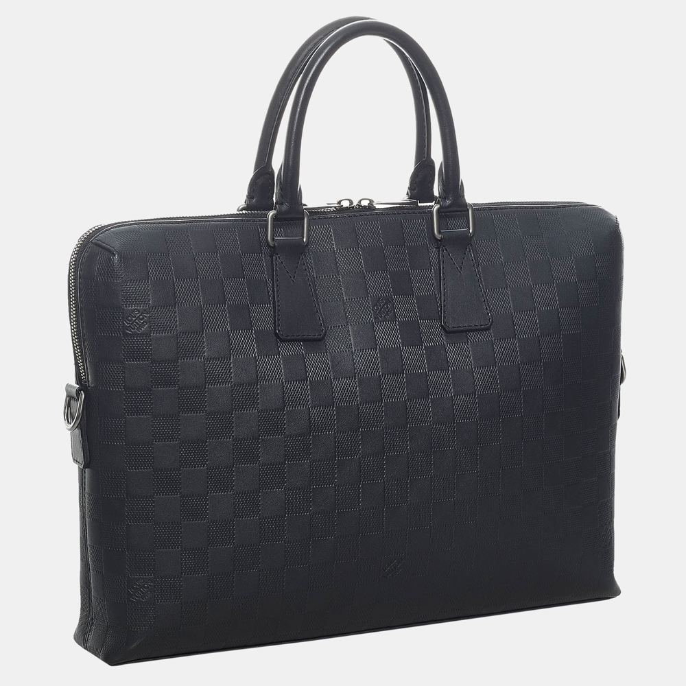 

Louis Vuitton Black Damier Infini Porte Documents Jour