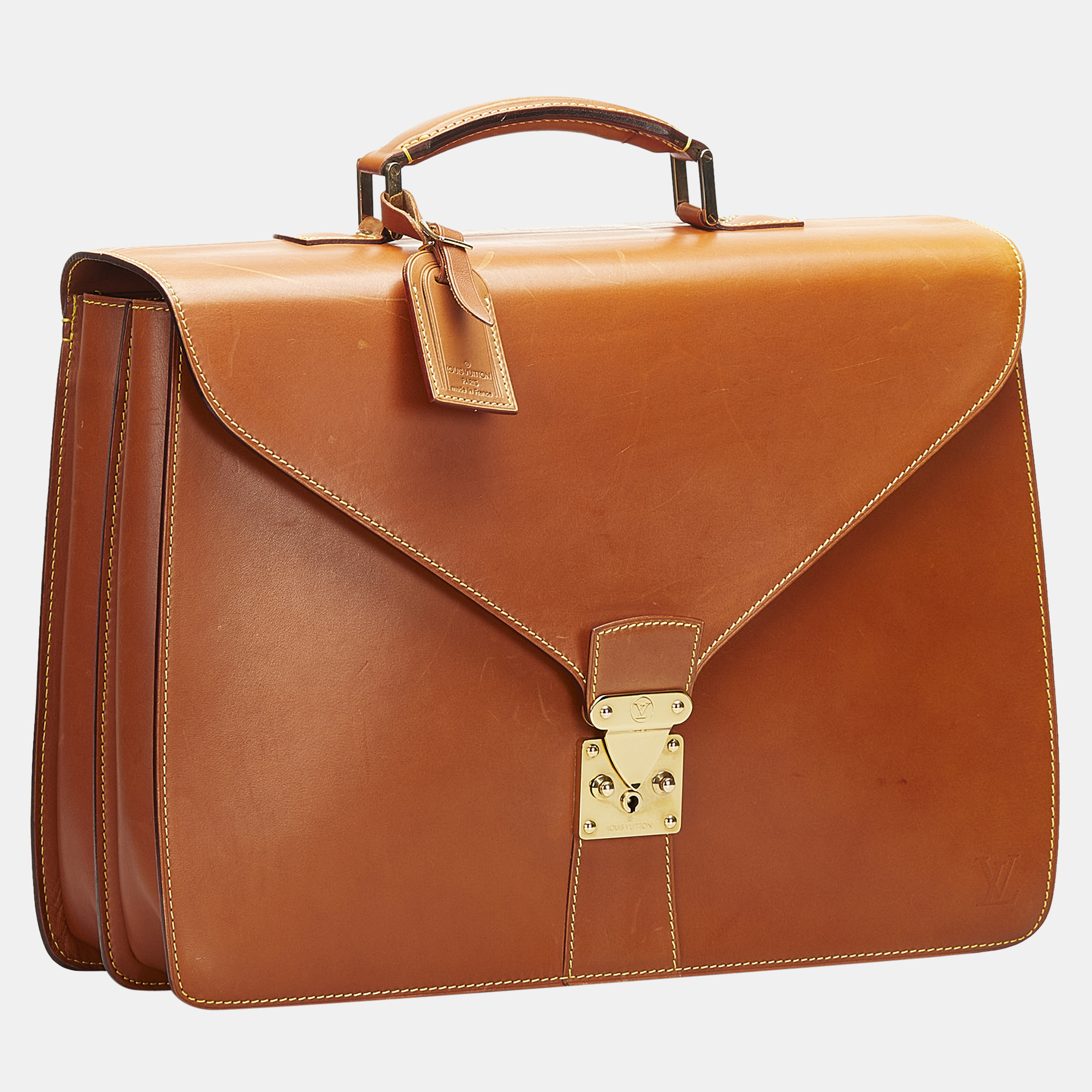 

Louis Vuitton Orange Atamaca Business Bag