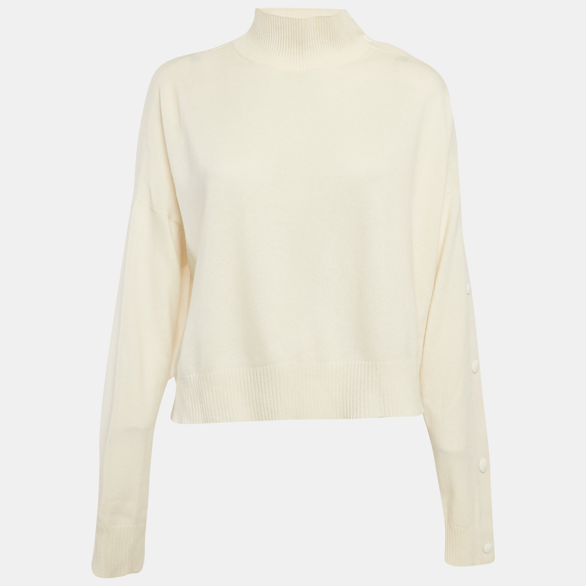 

Louis Vuitton Cream Cashmere High Neck Sweater XS