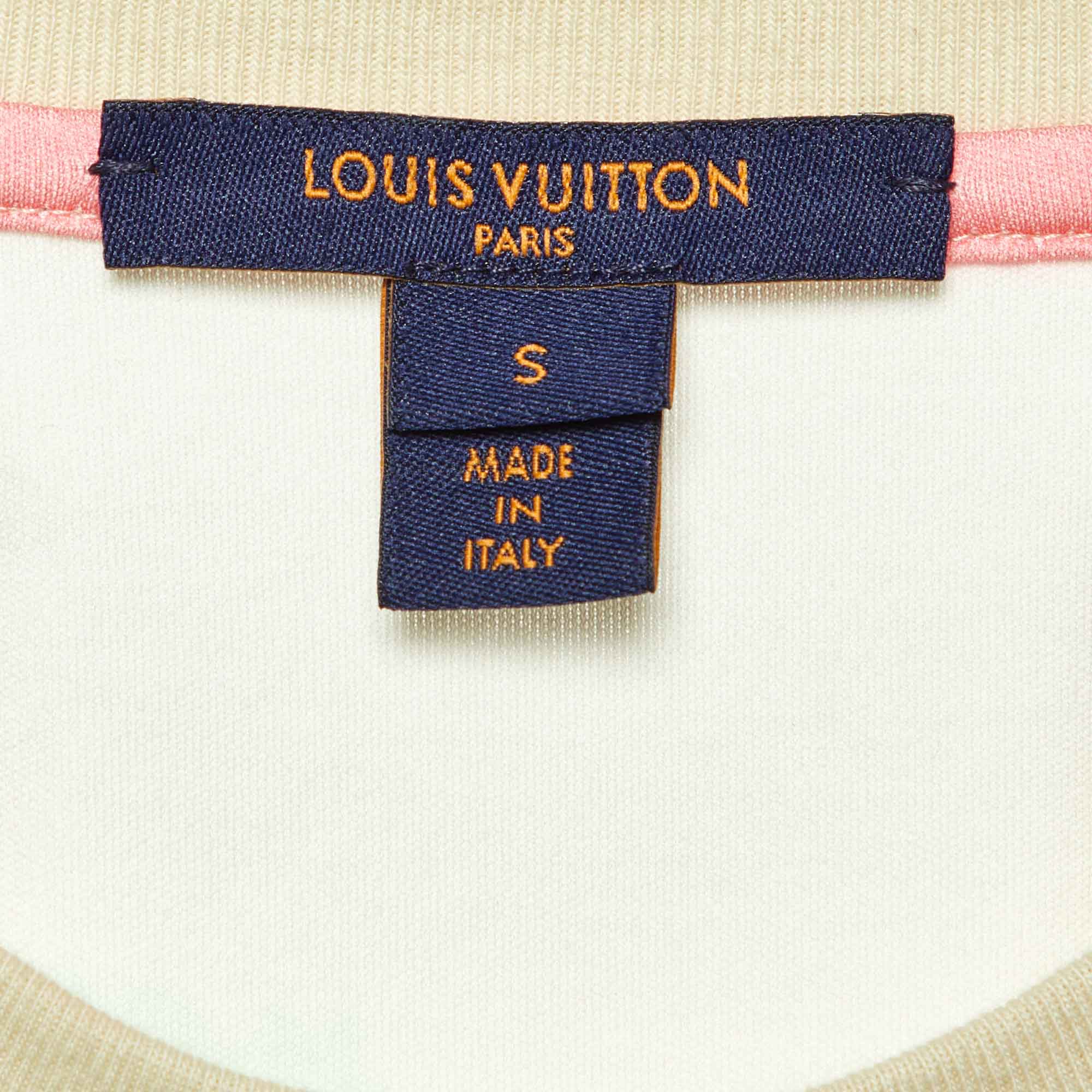 Louis Vuitton Multicolor Epi Palm Tree Print Cotton T-Shirt S 