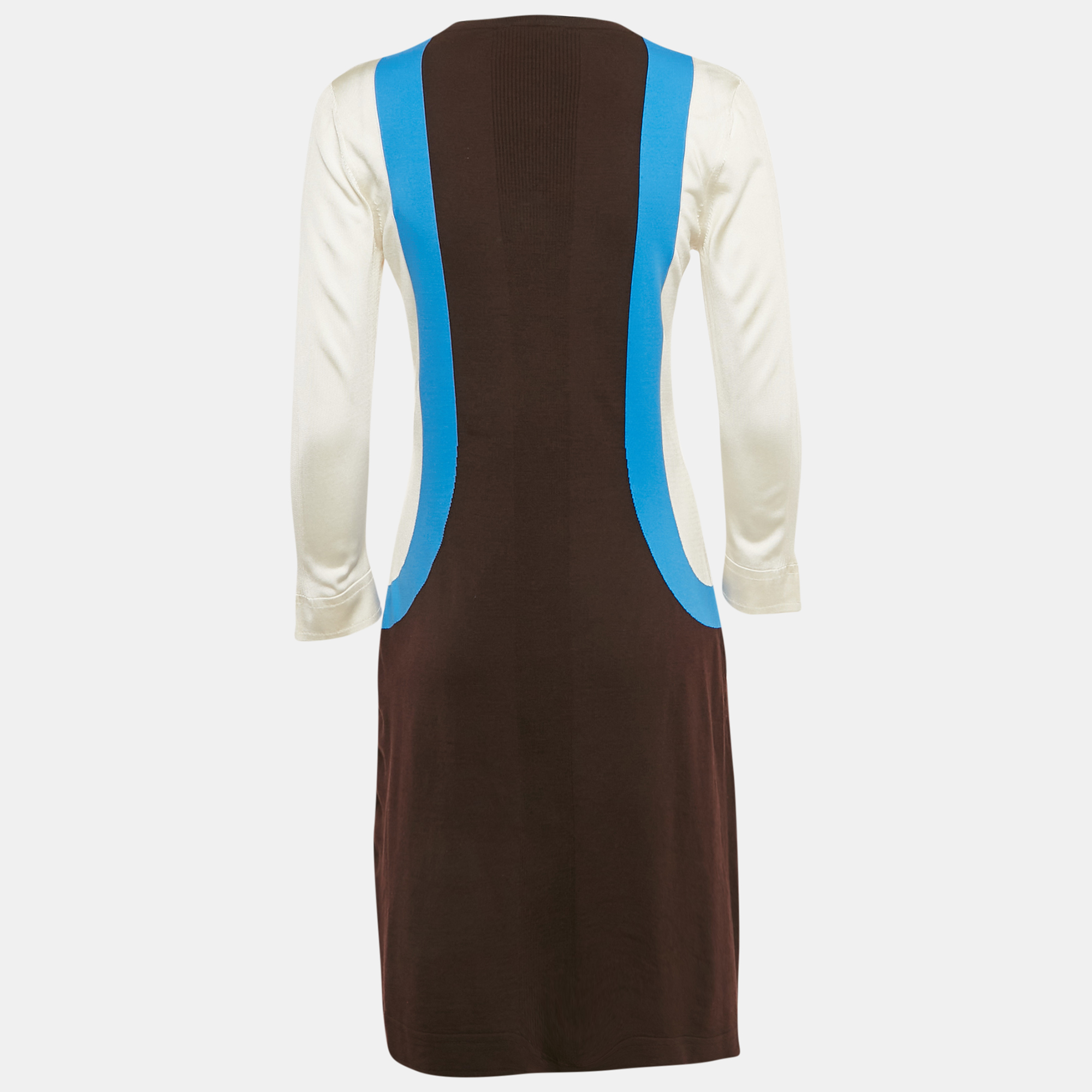 Louis Vuitton Multicolor Wool Blend Jersey Mini Dress L 