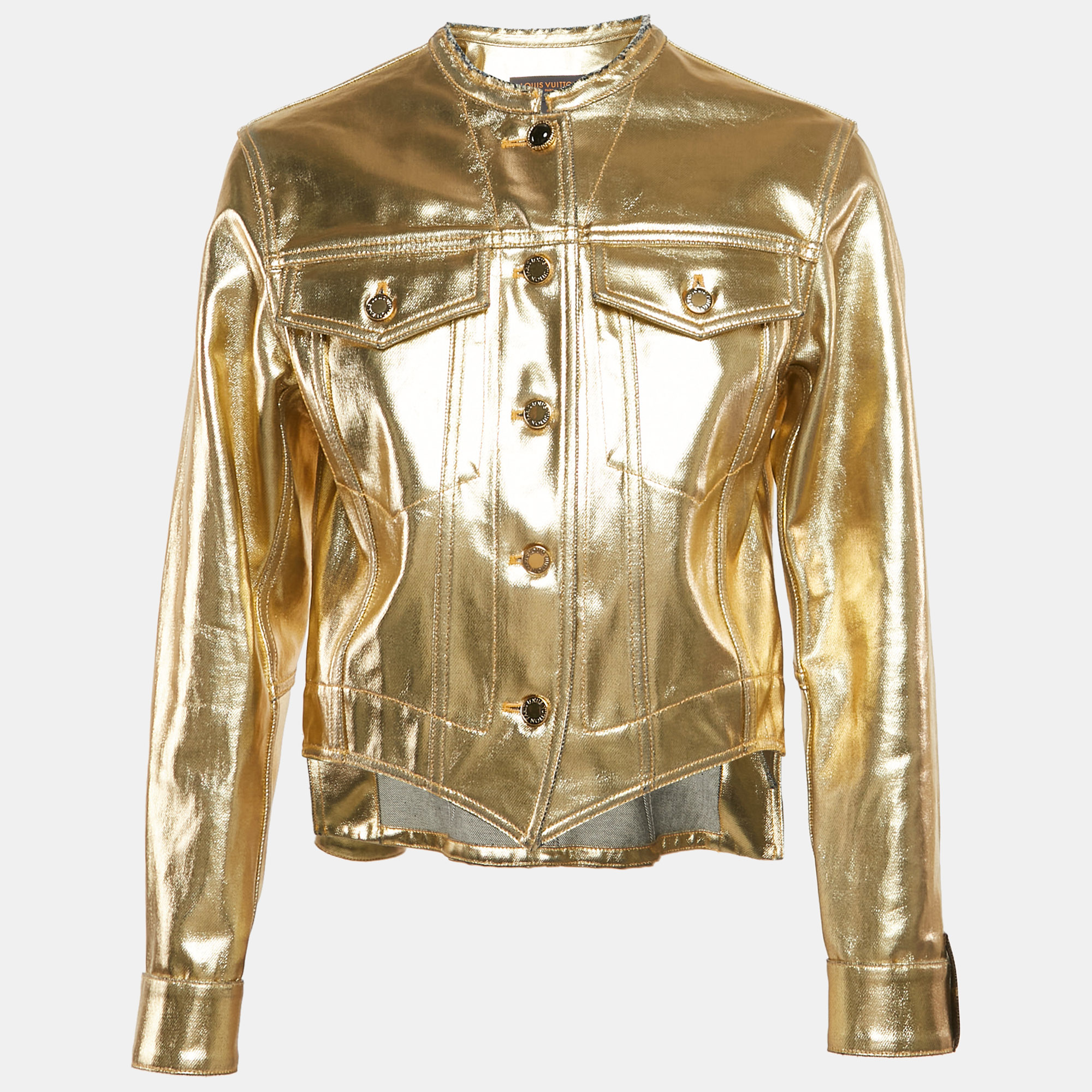 

Louis Vuitton Golden Denim Tailcoat Jacket S, Gold