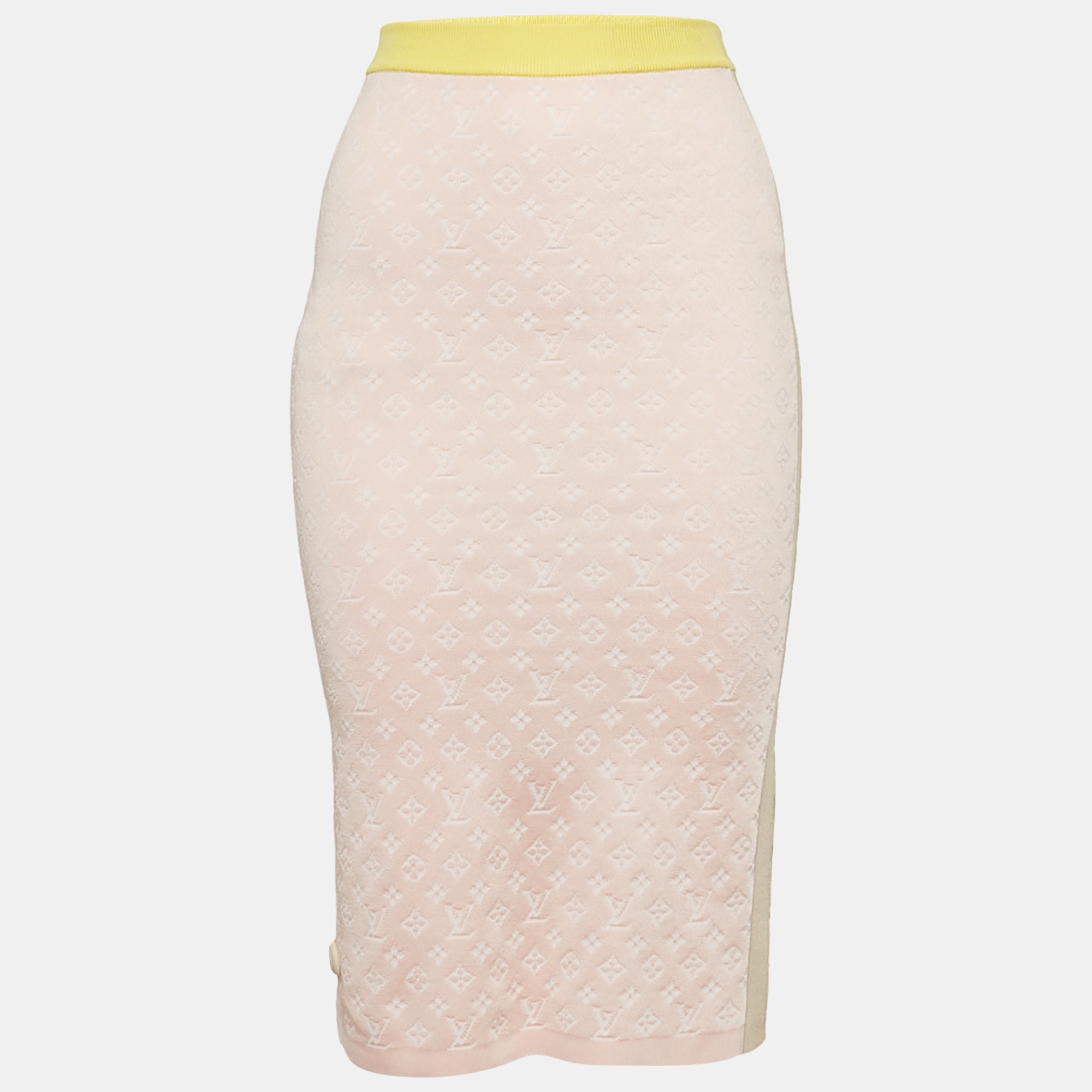 

Louis Vuitton Multicolor Monogram Jacquard Knit Tube Midi Skirt XS
