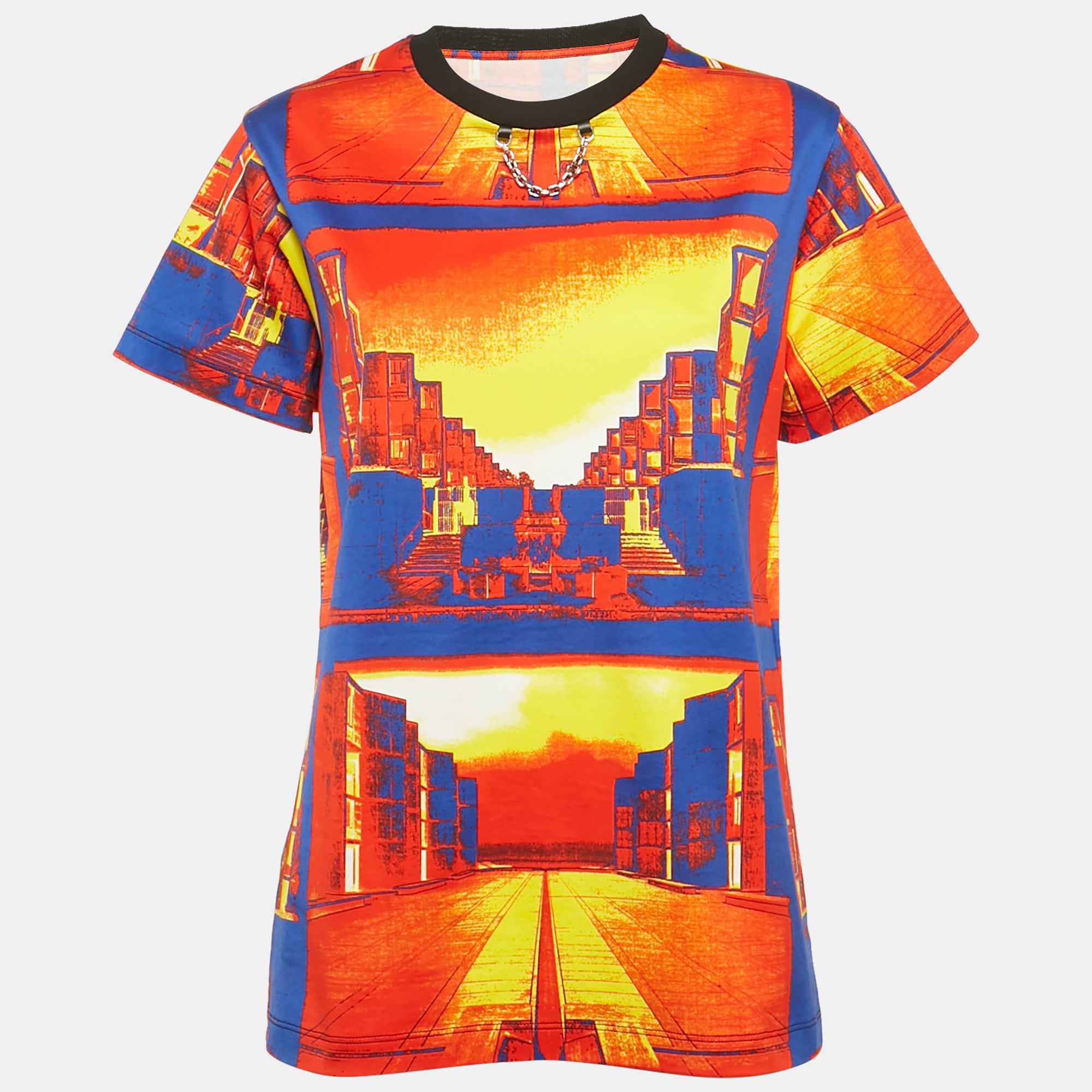 

Louis Vuitton Multicolor Printed Cotton Crew Neck T-Shirt L