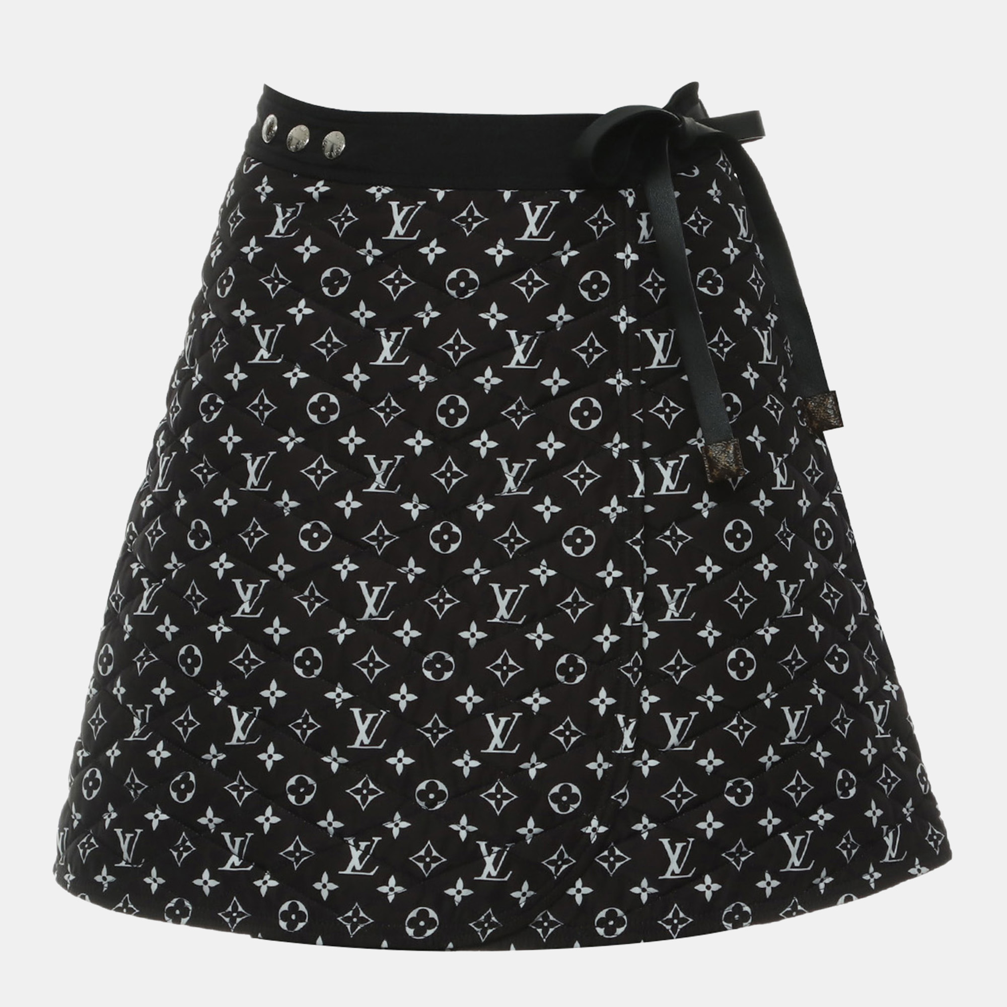 

Louis Vuitton Quilted Monogram Skirt, Black