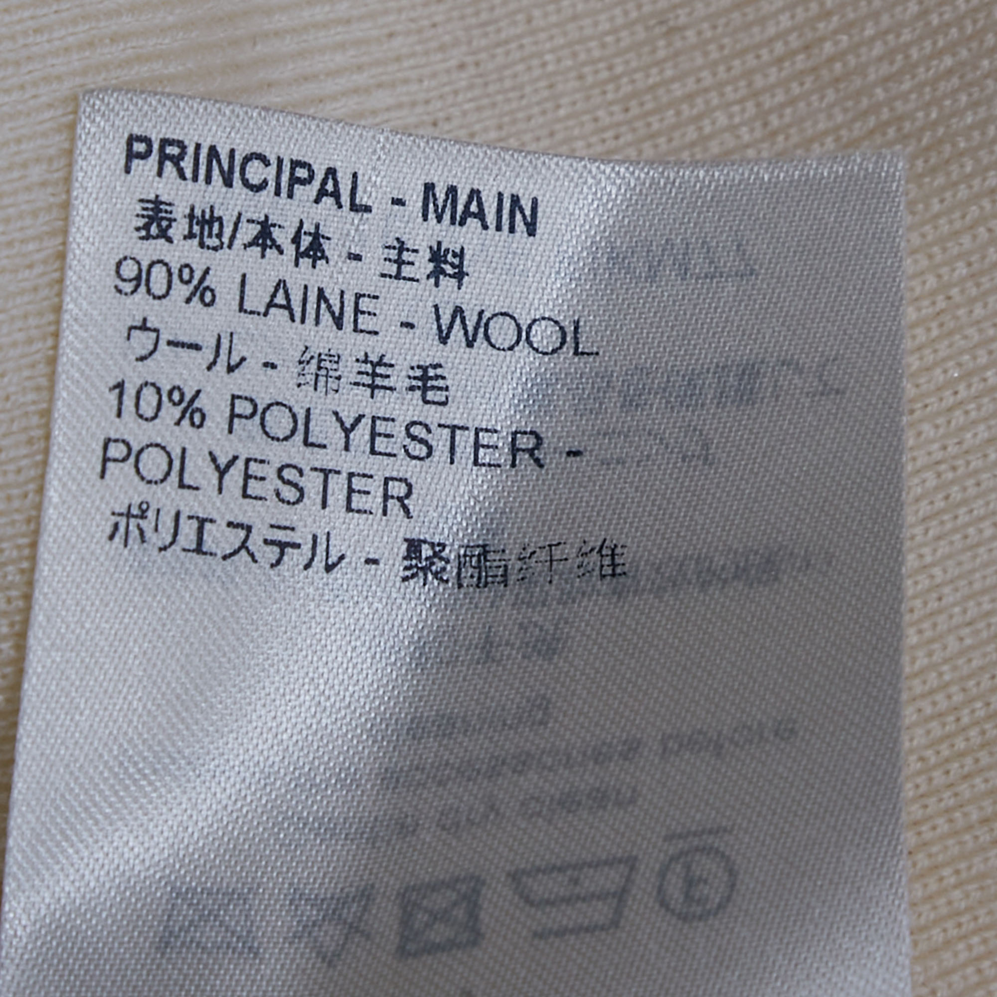 

Louis Vuitton Cream Wool Balloon Sleeves Sweater S