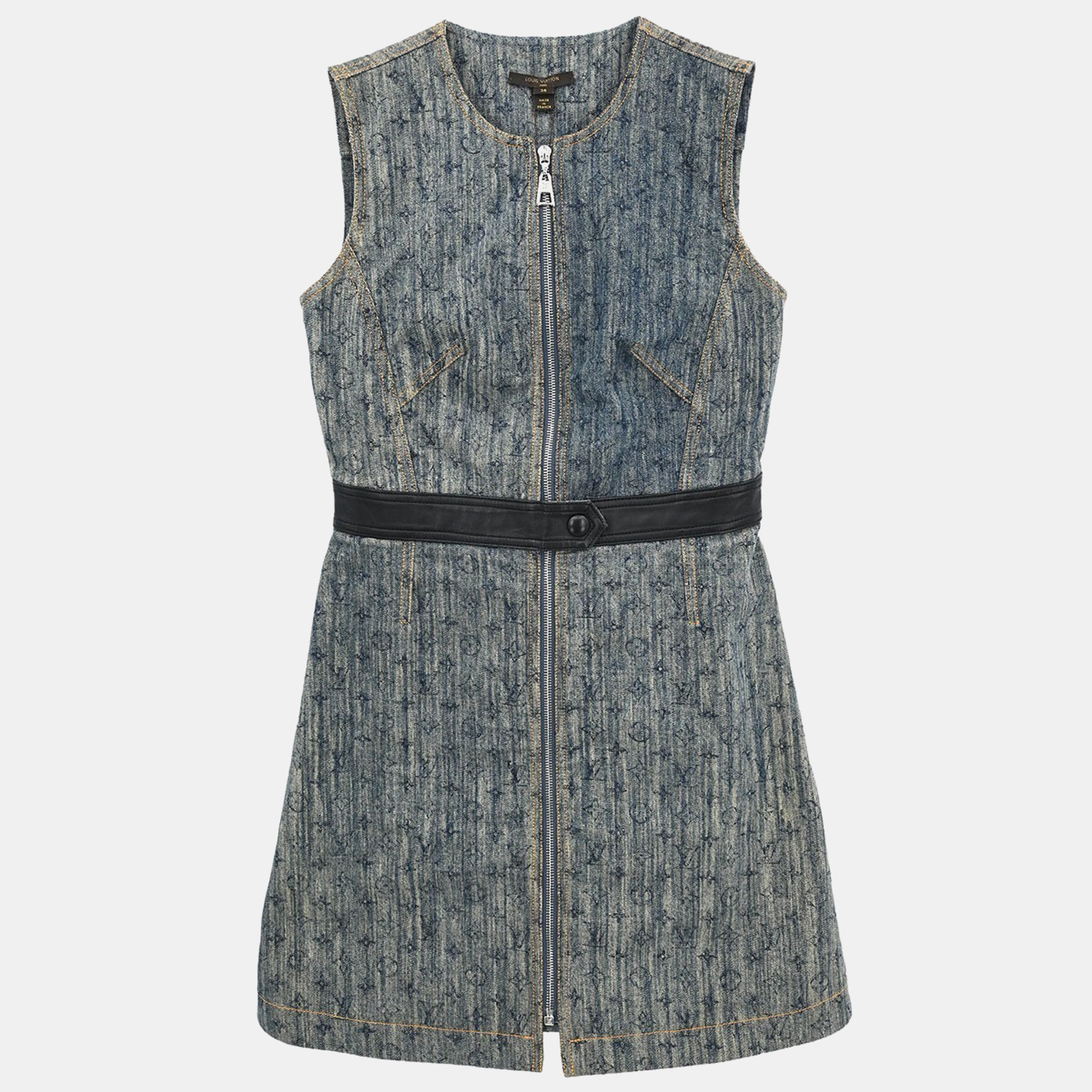 

Louis Vuitton Sleeveless Dress Indigo S, Blue