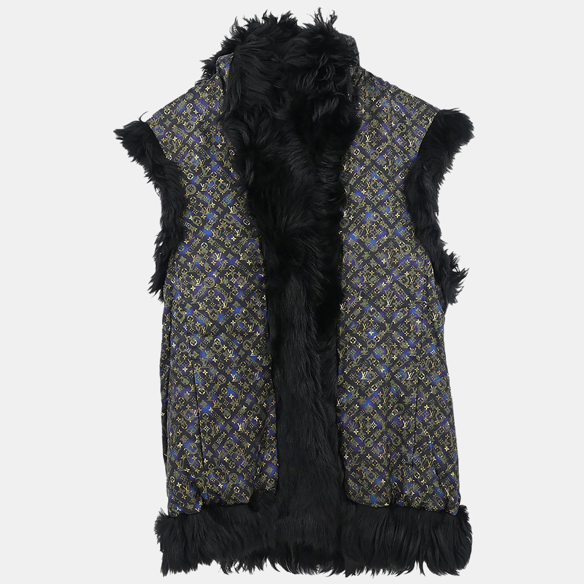 

Louis Vuitton Reversible Fur Vest Black