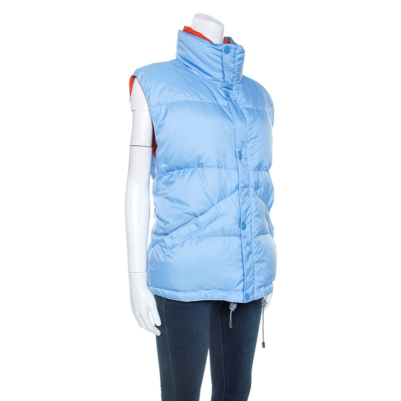 

Louis Vuitton Blue Nylon Sleeveless Puffer Jacket