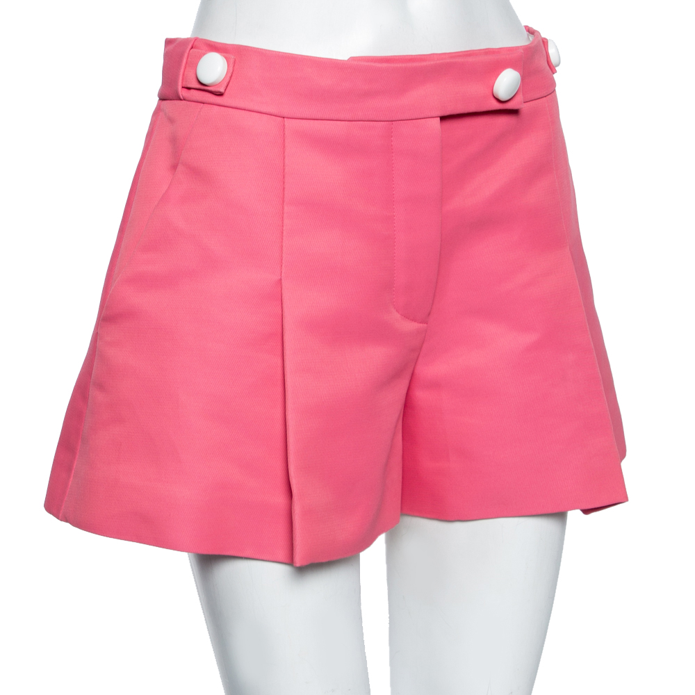 

Louis Vuitton Pink Cotton Pleat Detailed Shorts