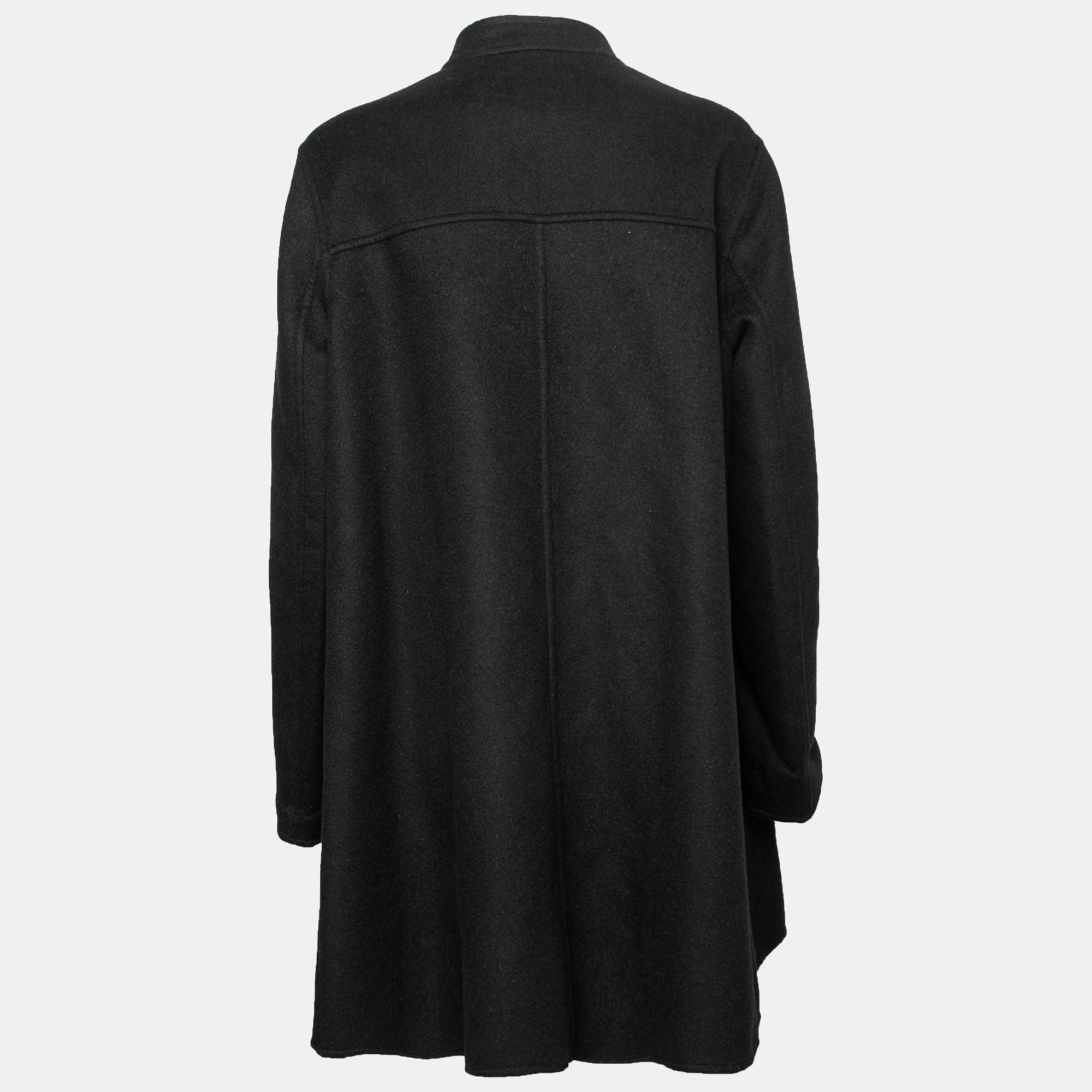 

Louis Vuitton Black Wool A-Line Trapeze Coat