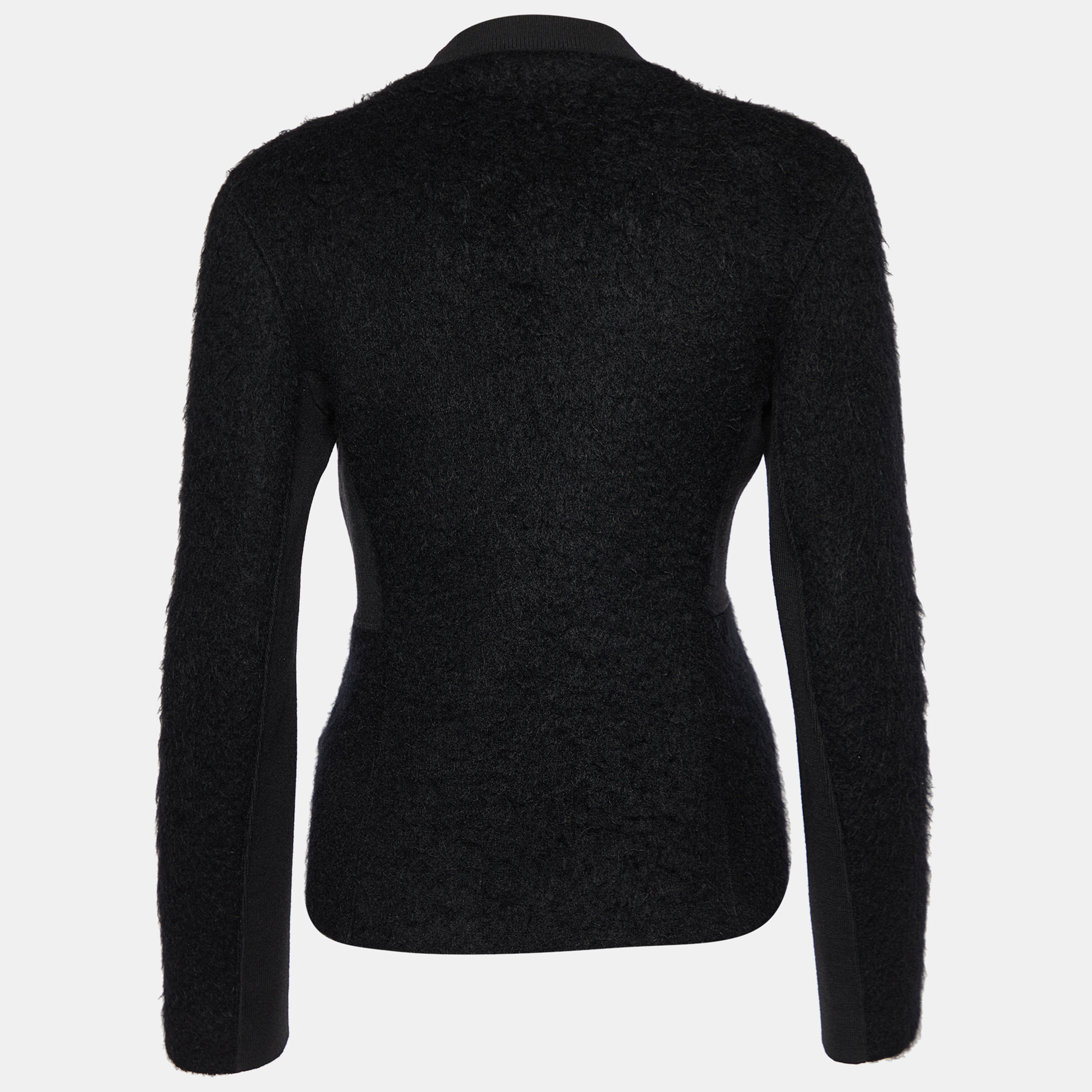 

Louis Vuitton Black Wool & Mohair Zip Up Sweater