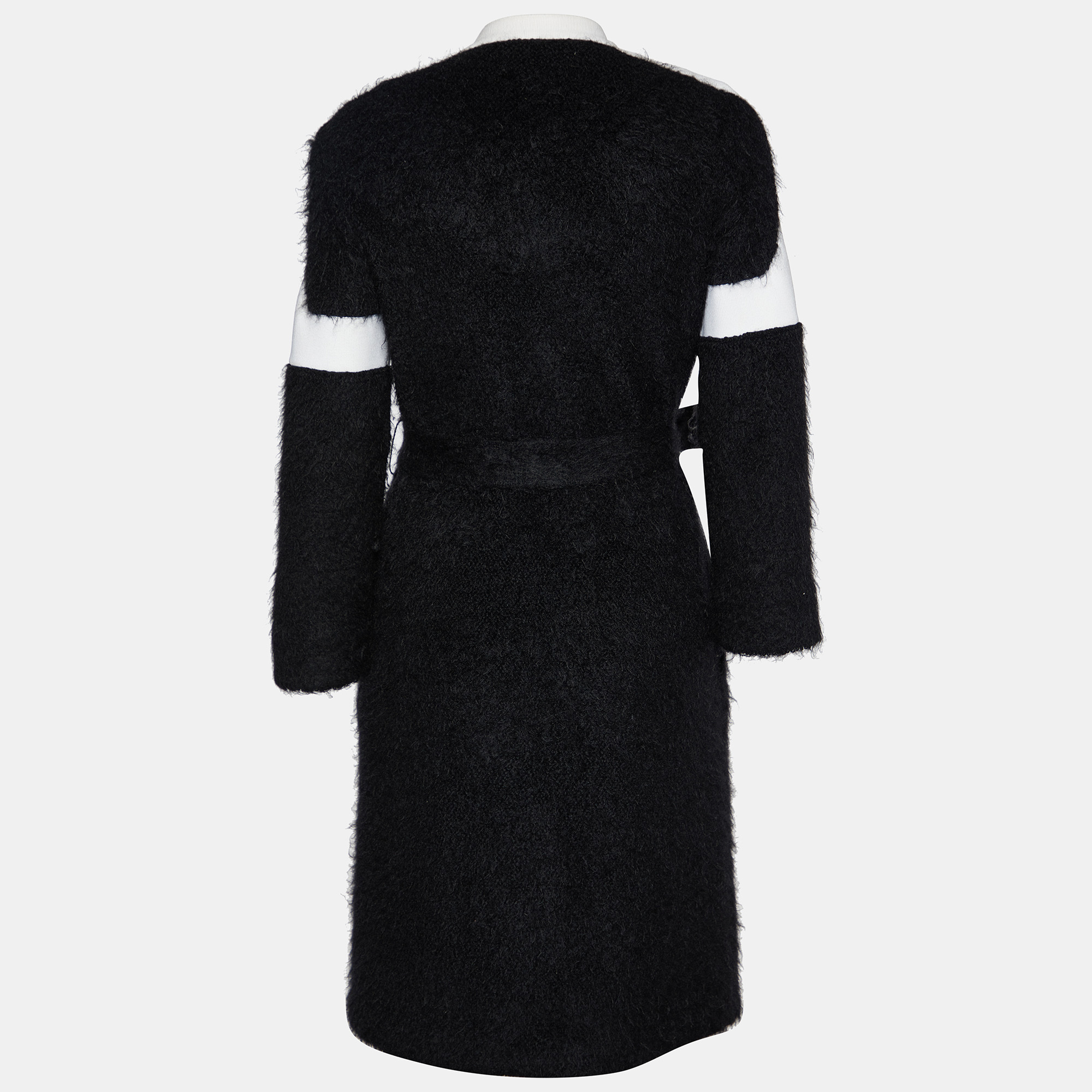 

Louis Vuitton Black Mohair & Wool Belted Coat