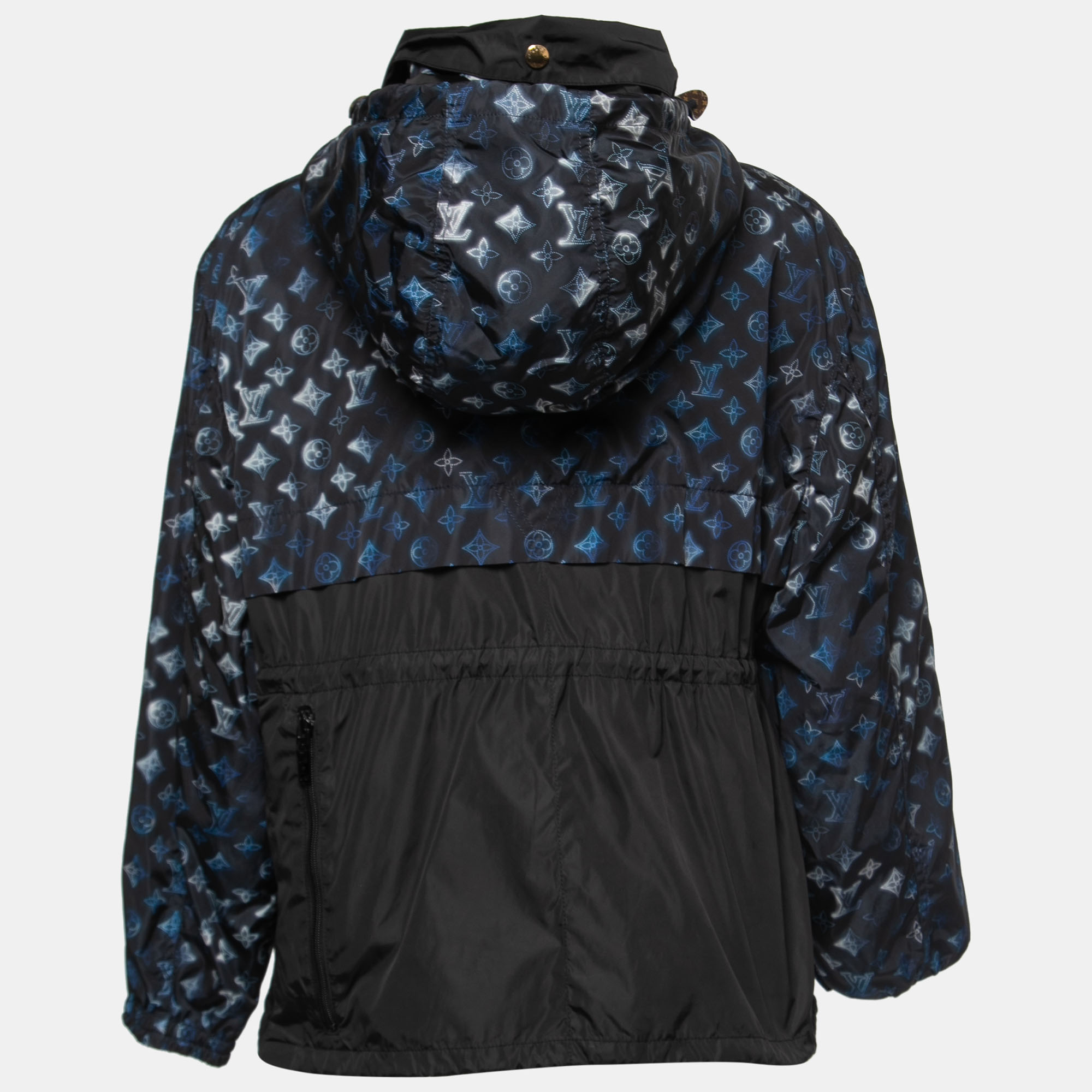 

Louis Vuitton Black/Blue Mahina Monogram Synthetic Parka Jacket
