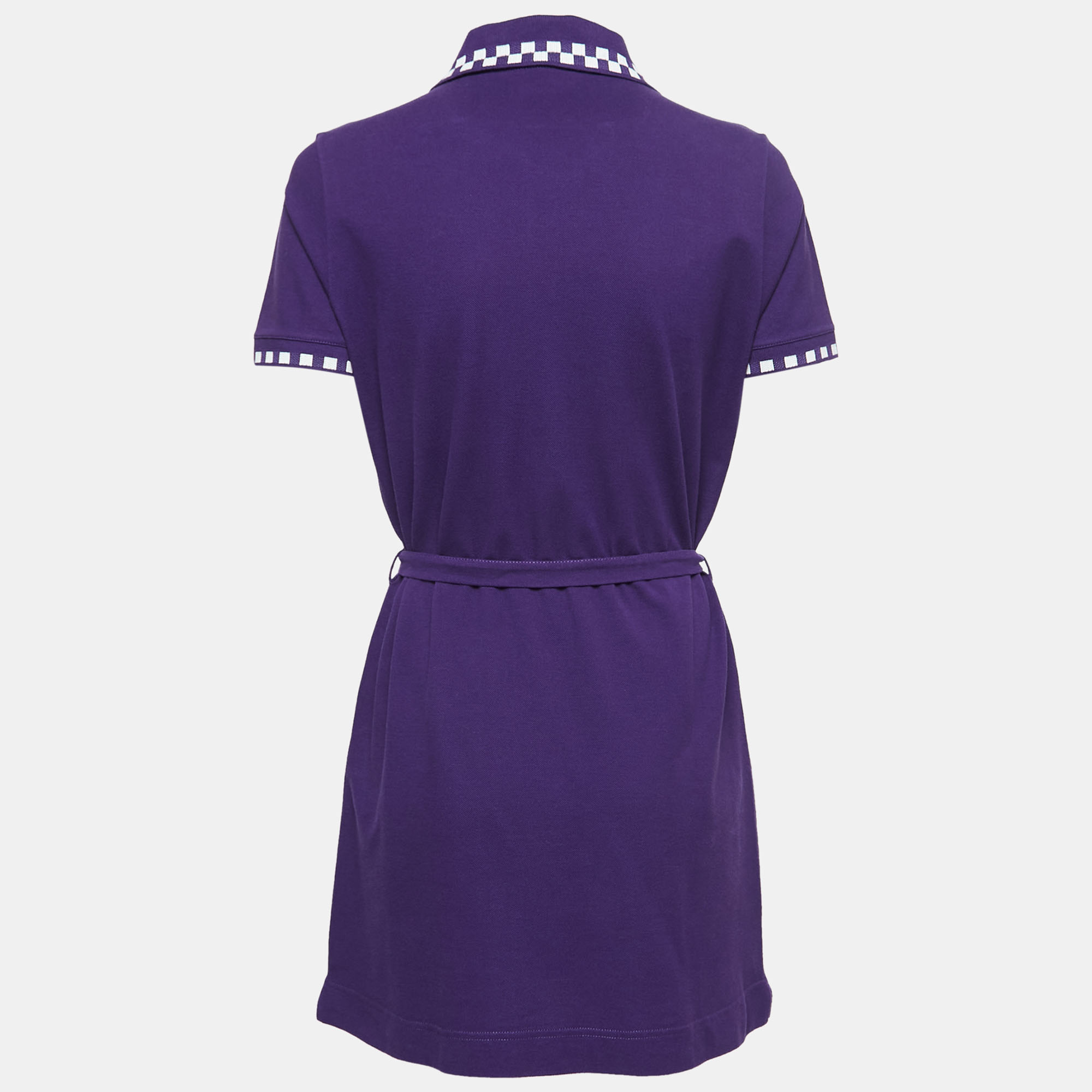 

Louis Vuitton Purple Cotton Polo T shirt Dress