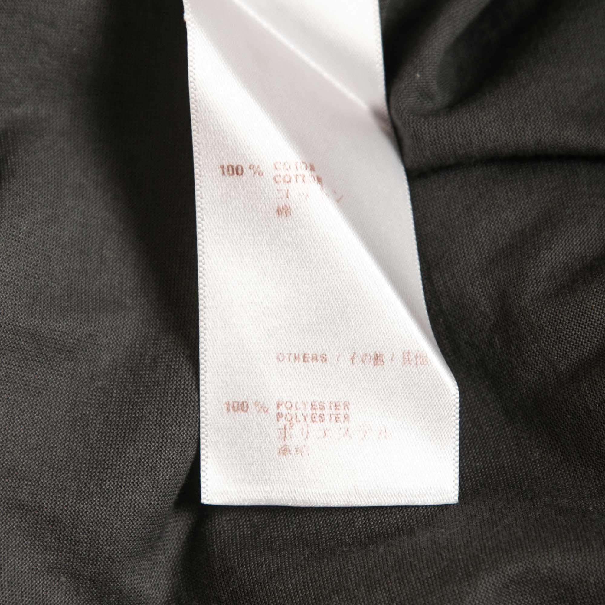 Louis Vuitton Grey Logo Sequined Cotton Short Sleeve T-Shirt S