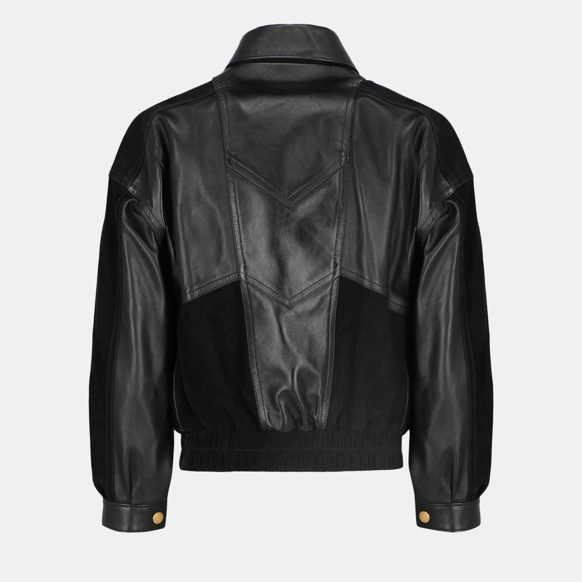 

Louis Vuitton Women' Leather Biker Jacket - Black