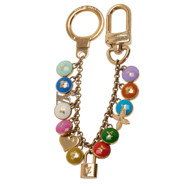 LOUIS VUITTON Pastilles Key Chain Bag Charm Multicolor 1303709
