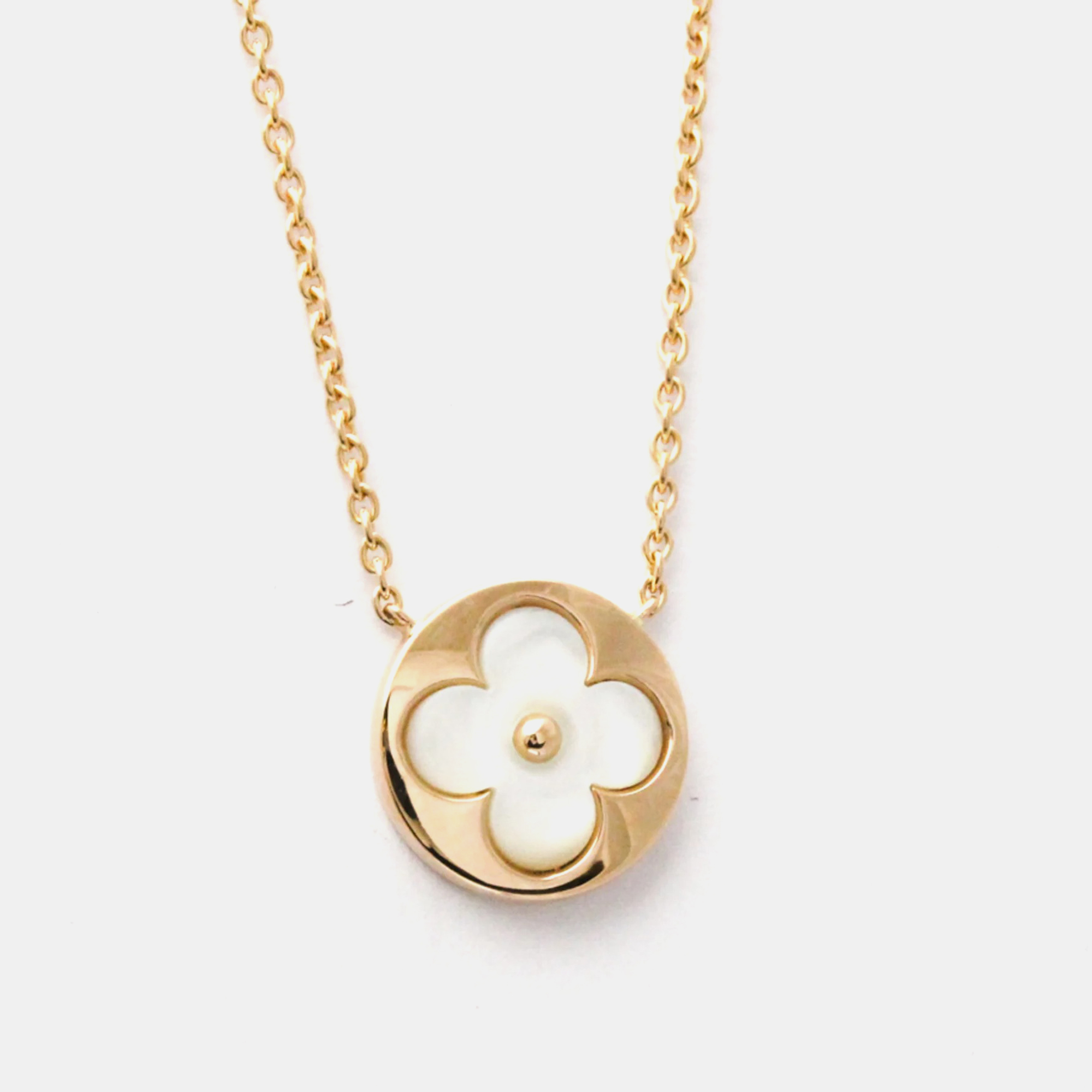 

Louis Vuitton Pink Gold Colour Blossom Sun Necklace