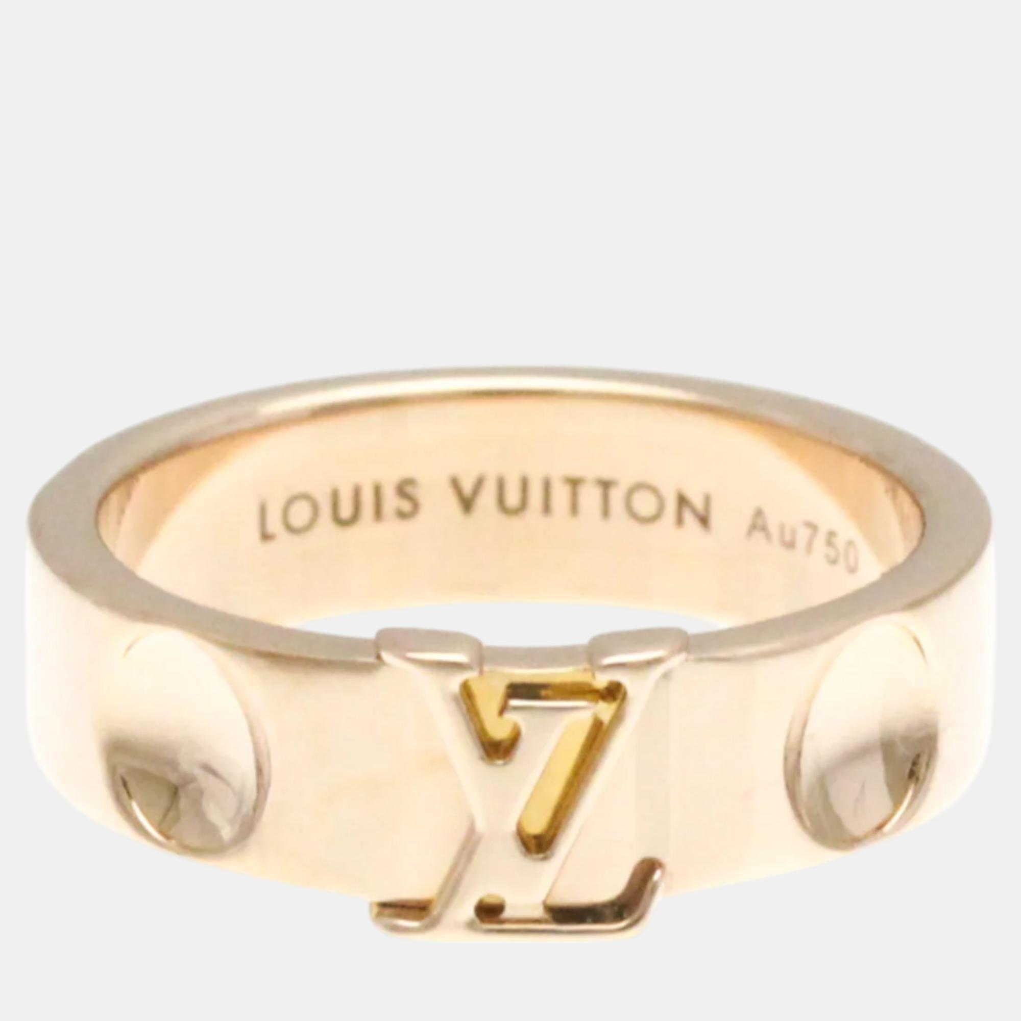 

Louis Vuitton 18k Pink Gold Berg Empreinte Band Ring