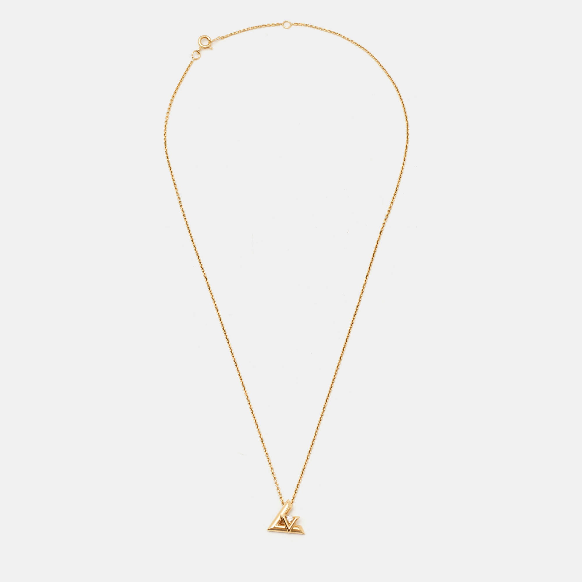 

Louis Vuitton LV Volt Diamond 18k Yellow Gold Necklace