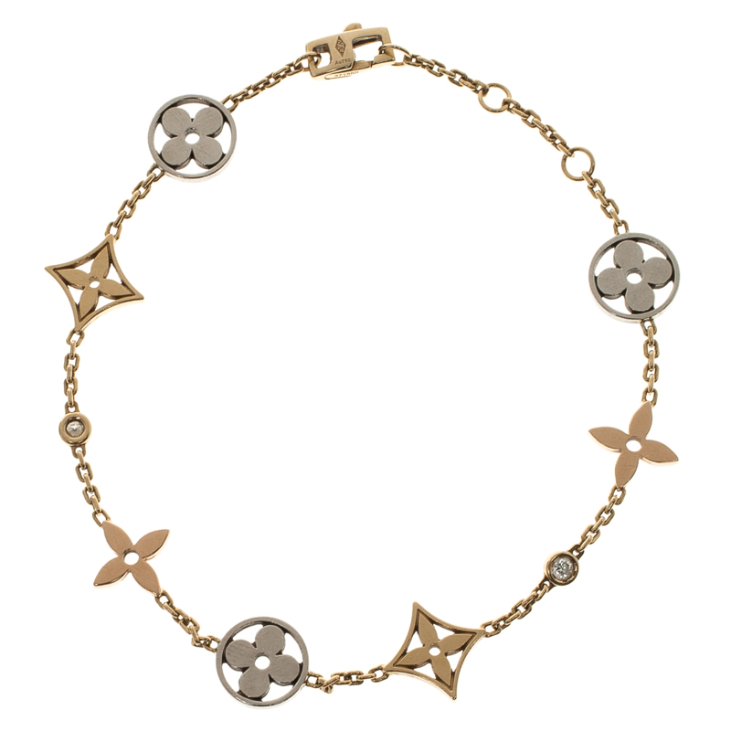 Louis Vuitton Idylle Blossom Three Tone 18k Gold Bracelet Louis Vuitton | TLC
