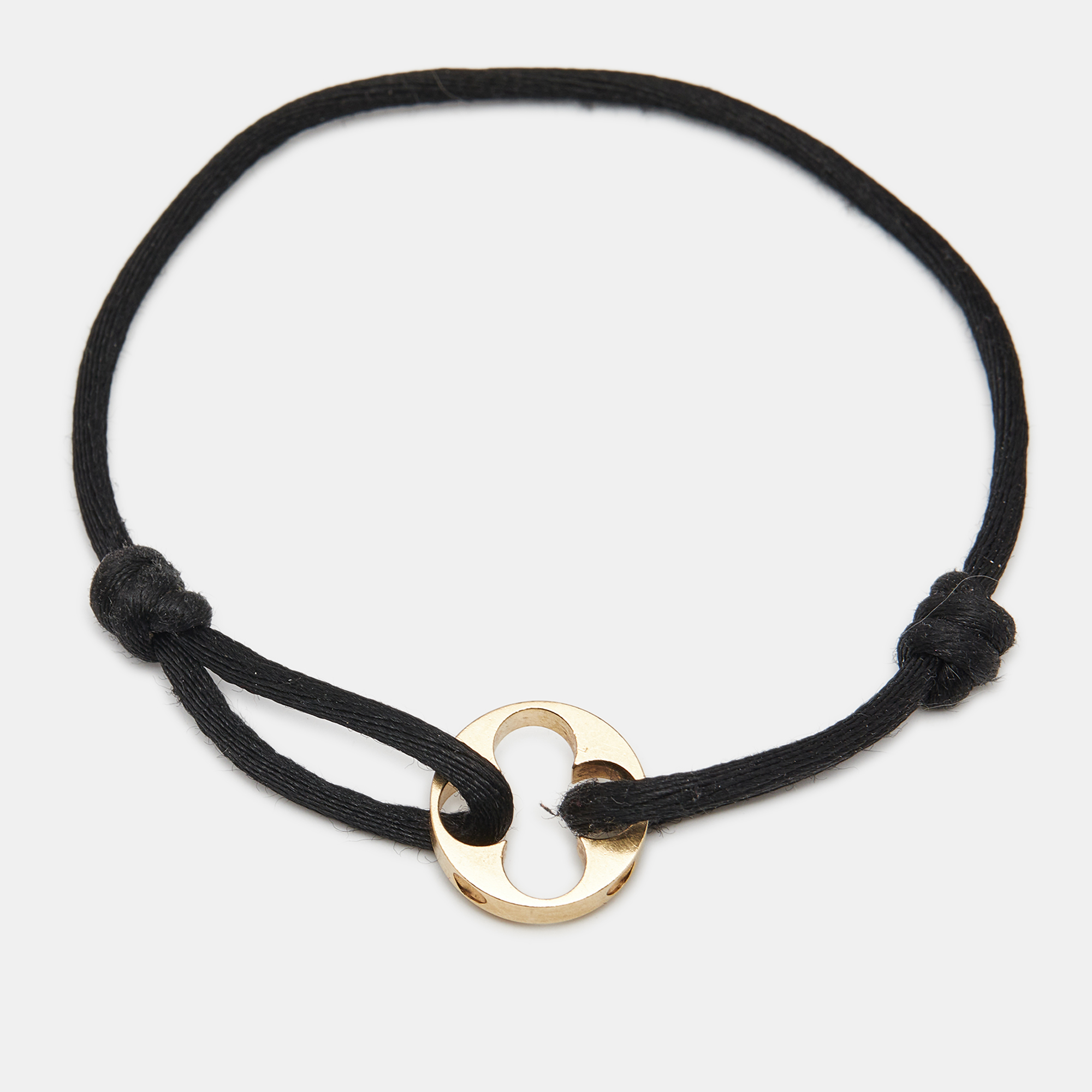 

Louis Vuitton Empreinte Black Cord 18K Yellow Gold Bracelet