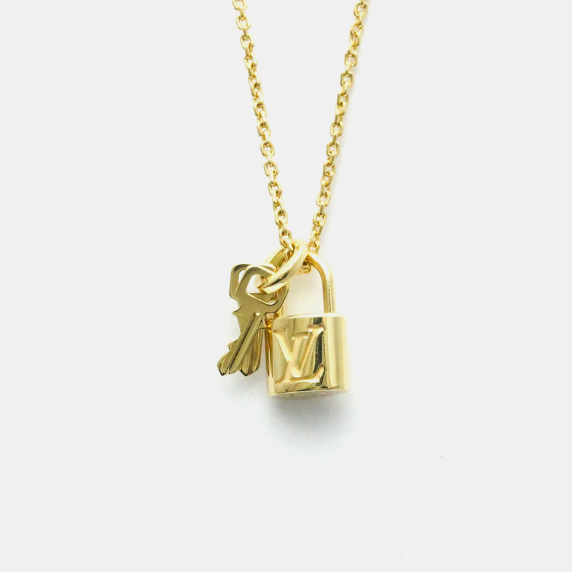 

Louis Vuitton Rockit Necklace Yellow Gold 18K No Stone Pendant Necklace Gold