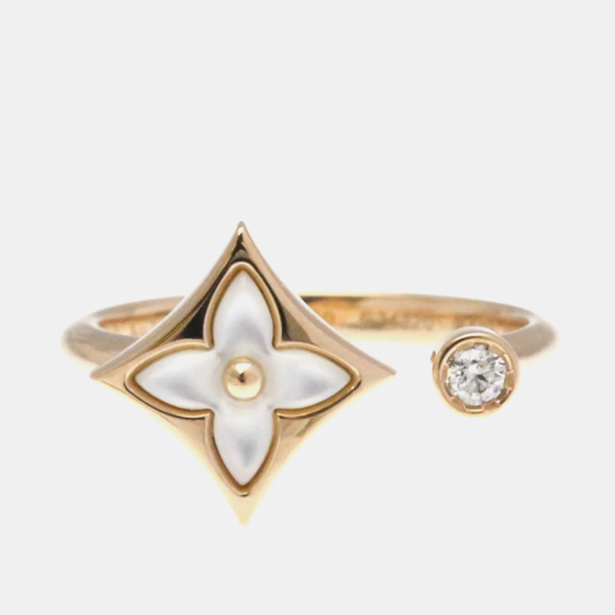 

Louis Vuitton Star Blossom Mini 18 K pink Gold Mother Of Pearl Ring