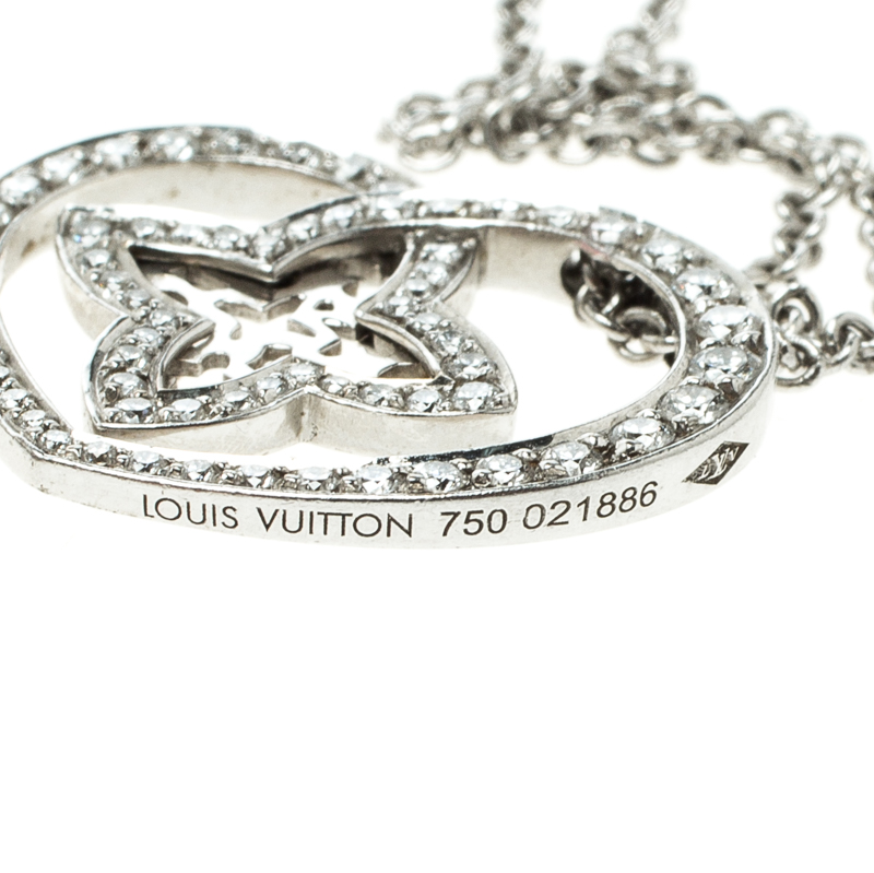 Louis Vuitton Coeur Diamond & 18K White Gold Chain Necklace Louis Vuitton |  The Luxury Closet