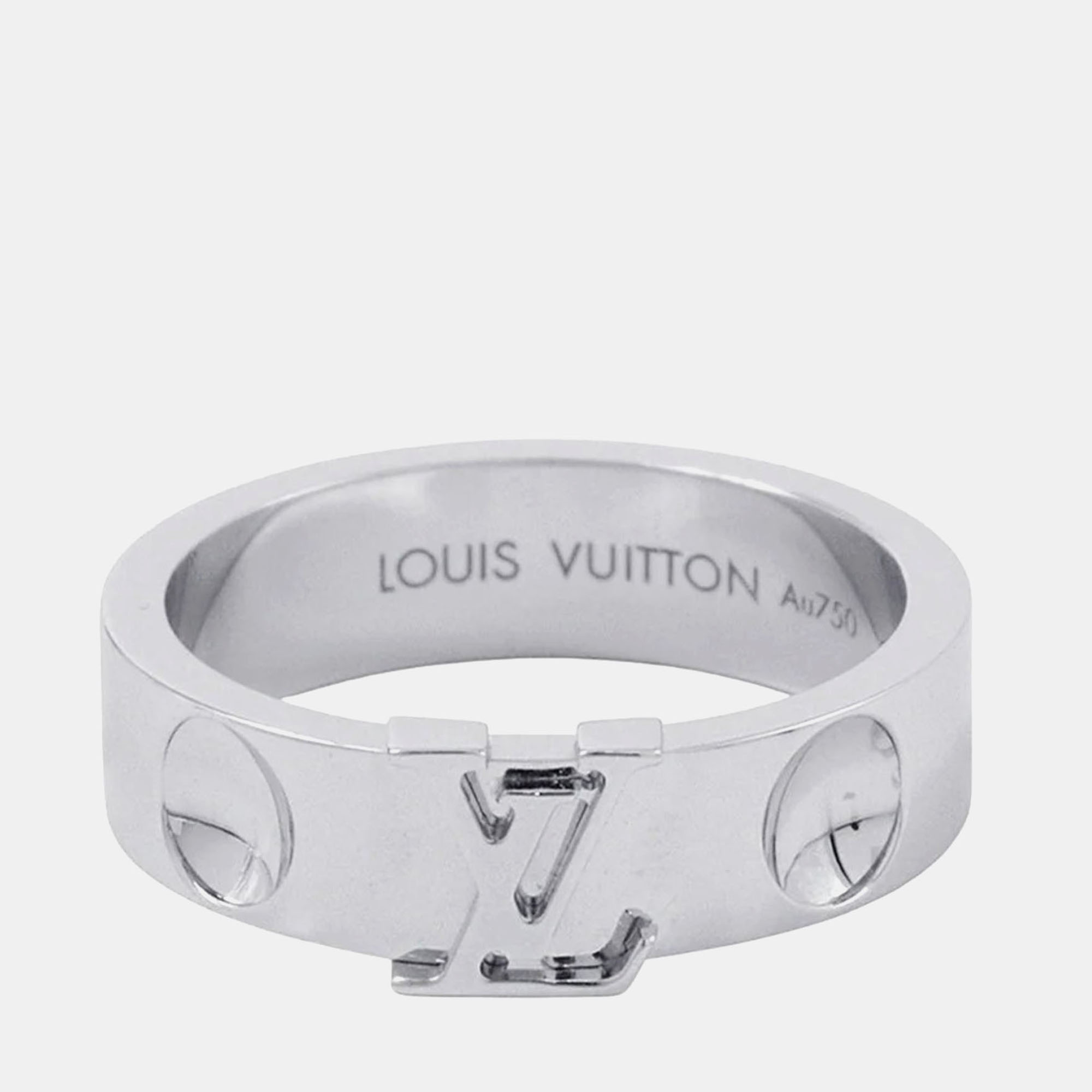 

Louis Vuitton Empreinte 18K White Gold Ring Size EU
