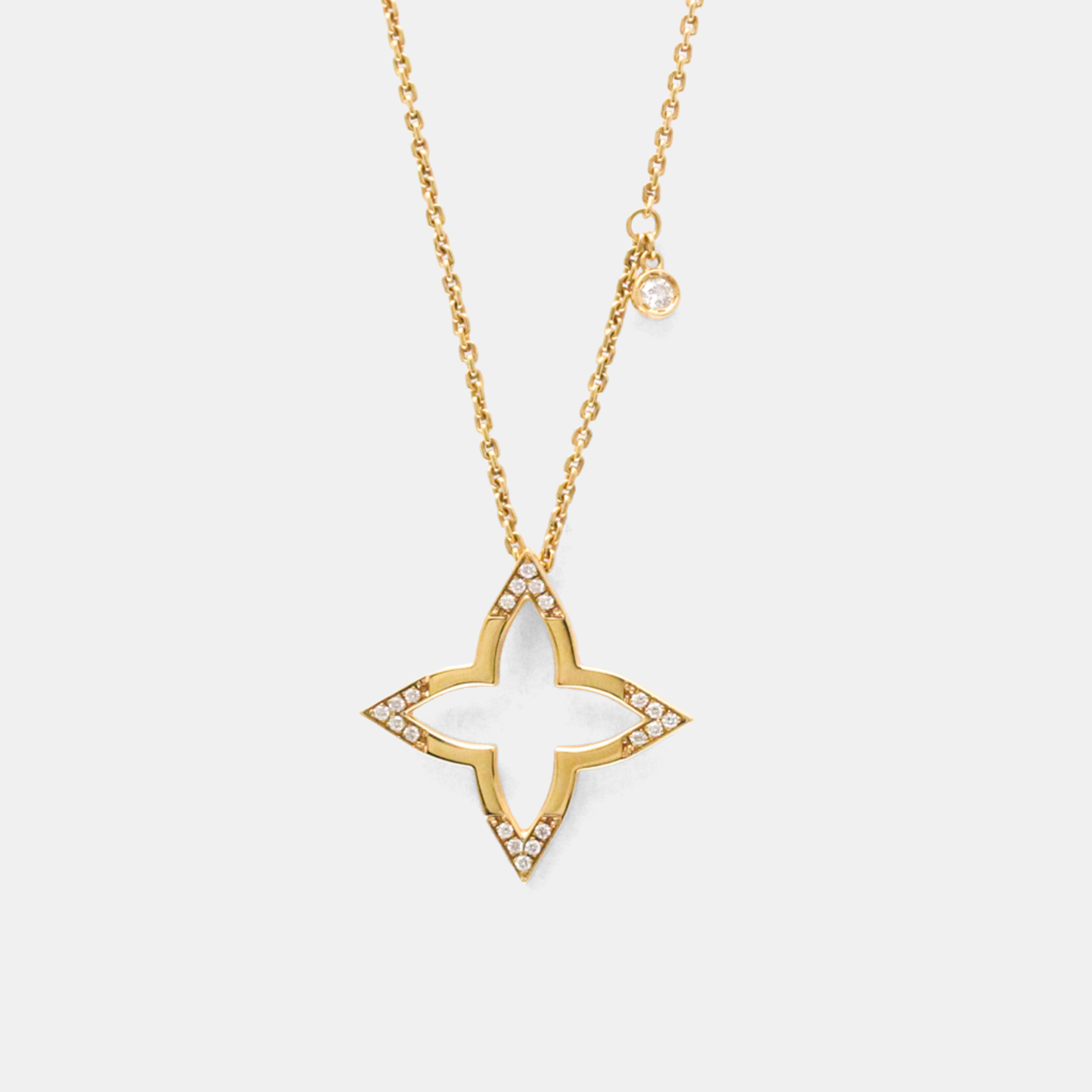 

Louis Vuitton Ombre Blossom Diamonds 18K Pink Gold Diamond Pendant Necklace
