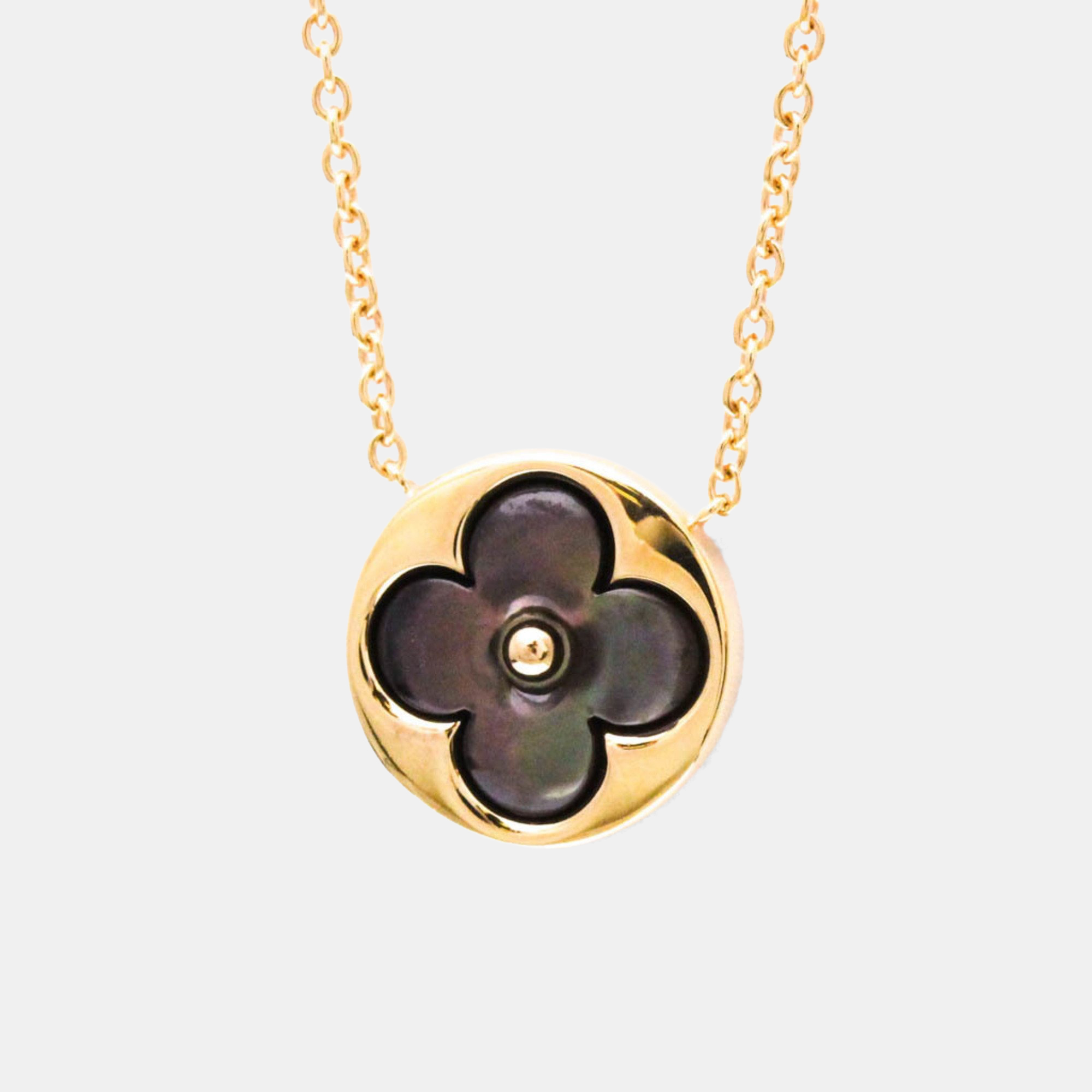 

Louis Vuitton Sun Nacle Pink Gold 18K Mother Of Pearl Pendant Necklace