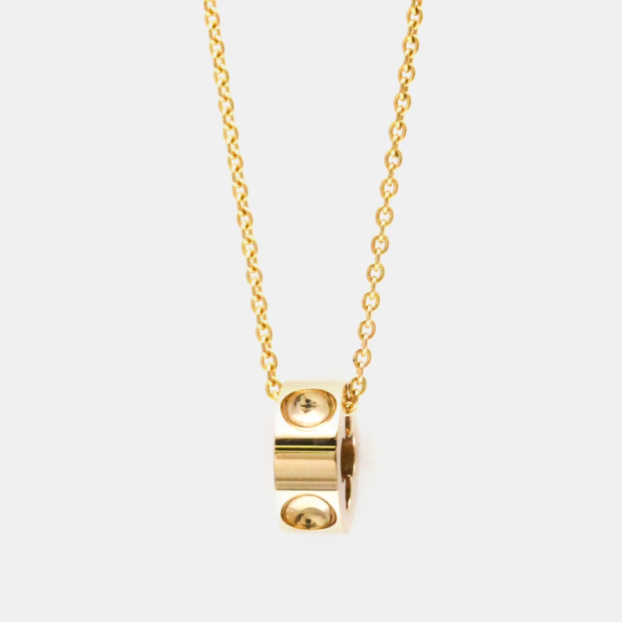 

Louis Vuitton Pandanus Plant Pink Gold 18K Pendant Necklace Pink Gold