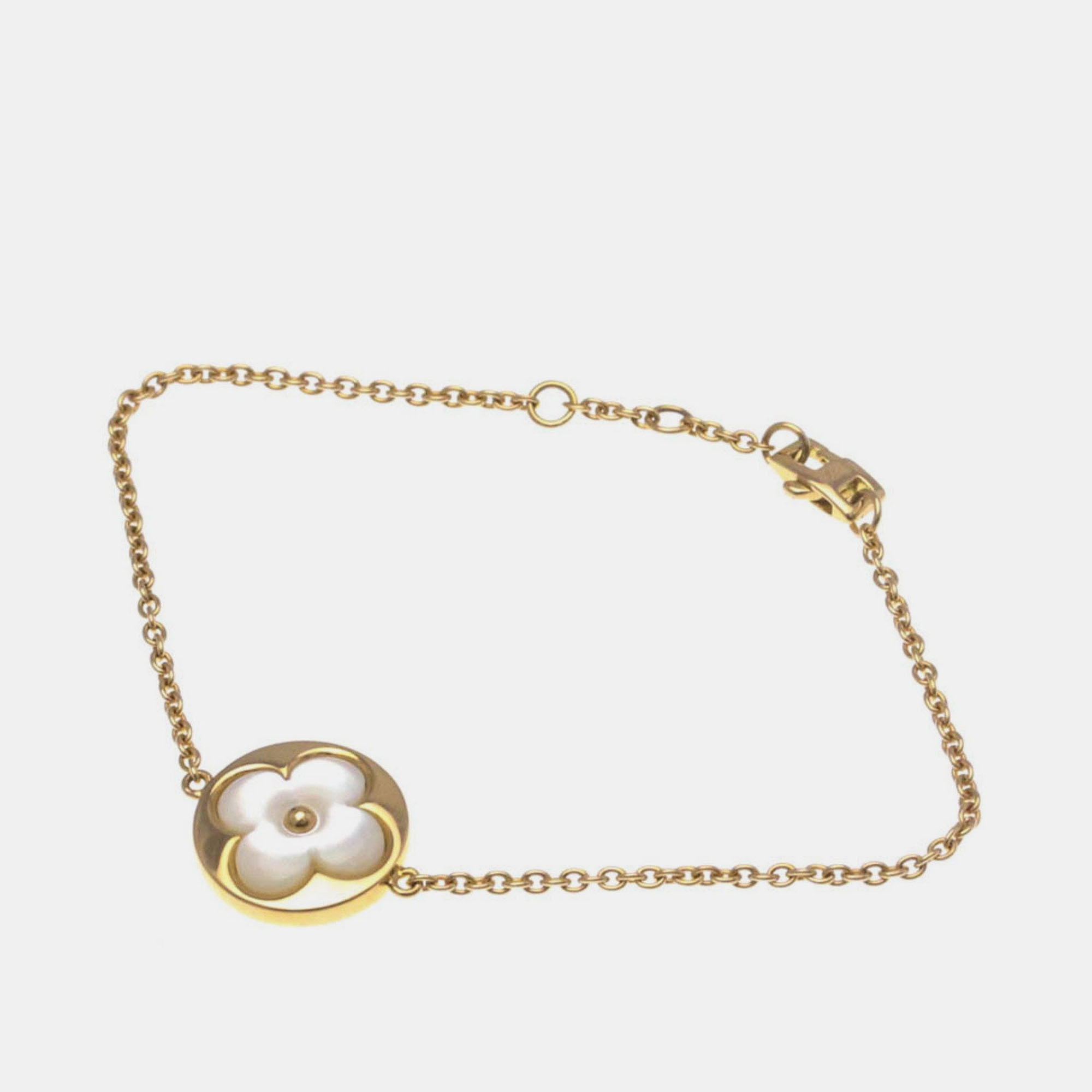 

Louis Vuitton Brasserie Monogram Saint Nacr Shell Bracelet Pink Gold 18K Mother Of Pearl Charm Bracelet Pink Gold
