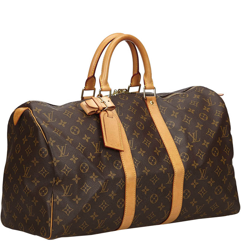 

Louis Vuitton Monogram Canvas Keepall 45 Bag, Brown