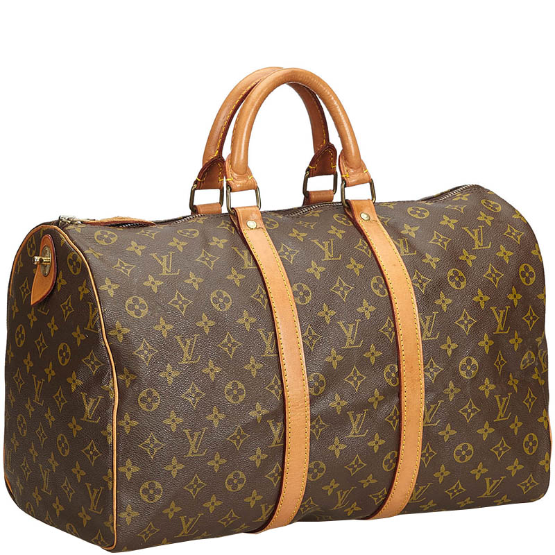 

Louis Vuitton Monogram Canvas Keepall 45 Bag, Brown