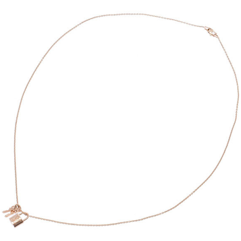 

Louis Vuitton Lock It 18K Rose Gold Pendant Necklace