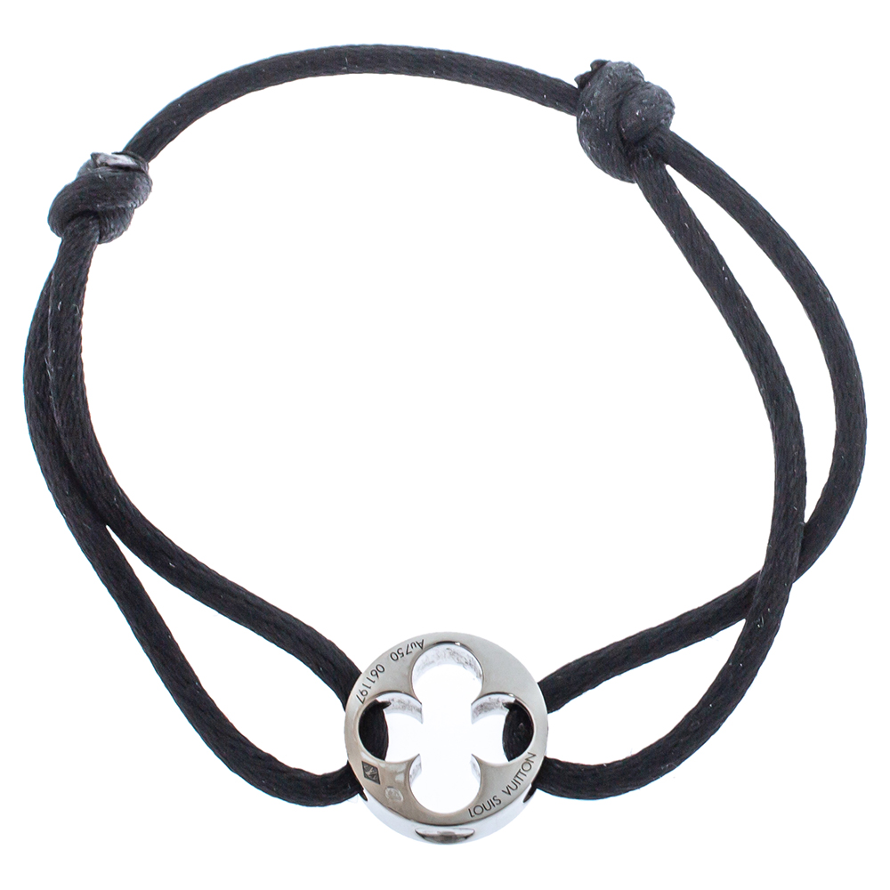 

Louis Vuitton Empreinte 18K White Gold Adjustable Cord Bracelet
