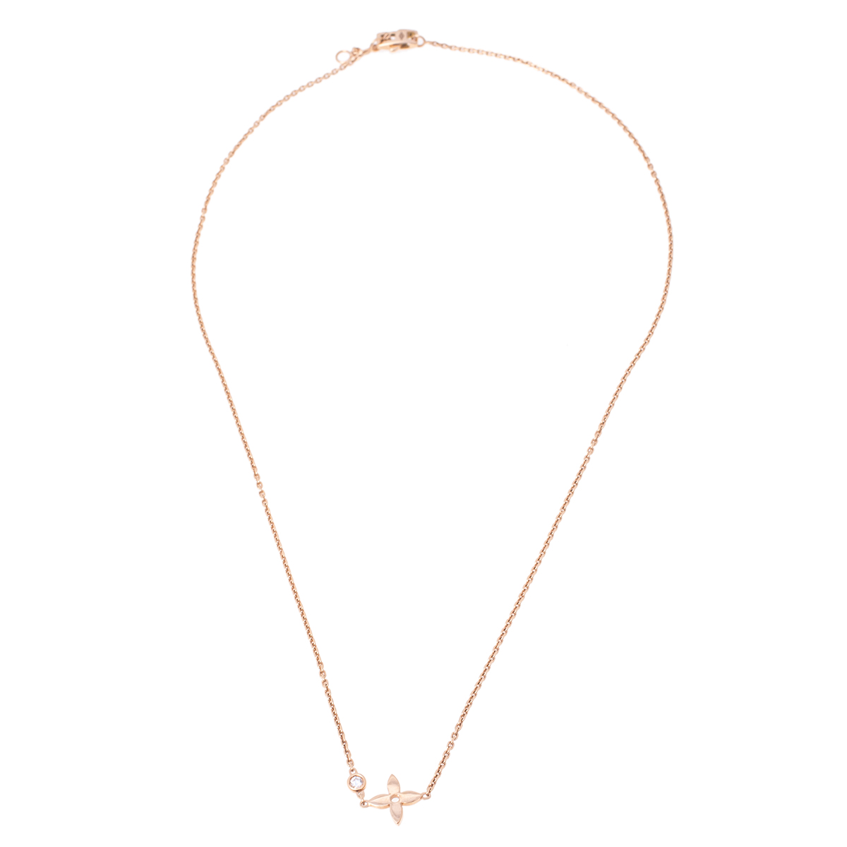 

Louis Vuitton Idylle Blossom Diamond 18K Rose Gold Pendant Necklace
