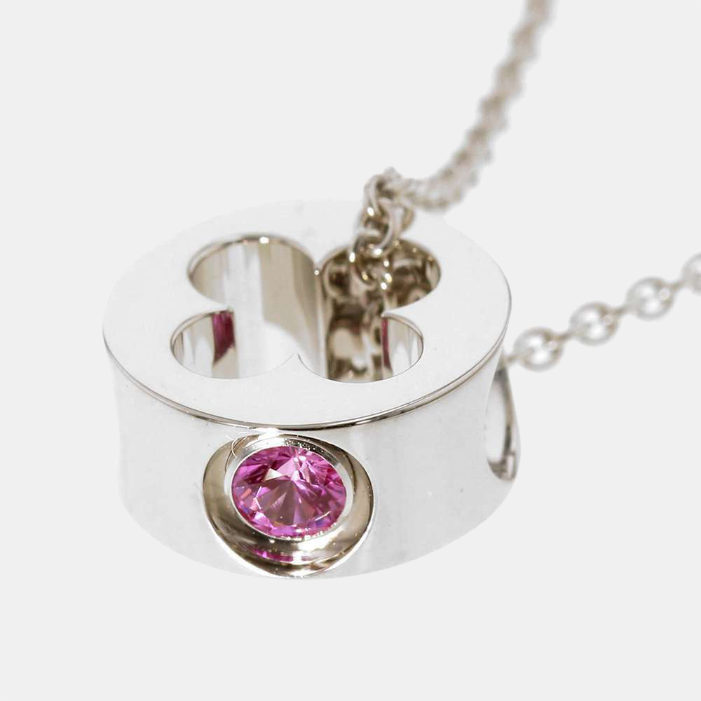 

Louis Vuitton Empreinte 18K White Gold Sapphire Necklace