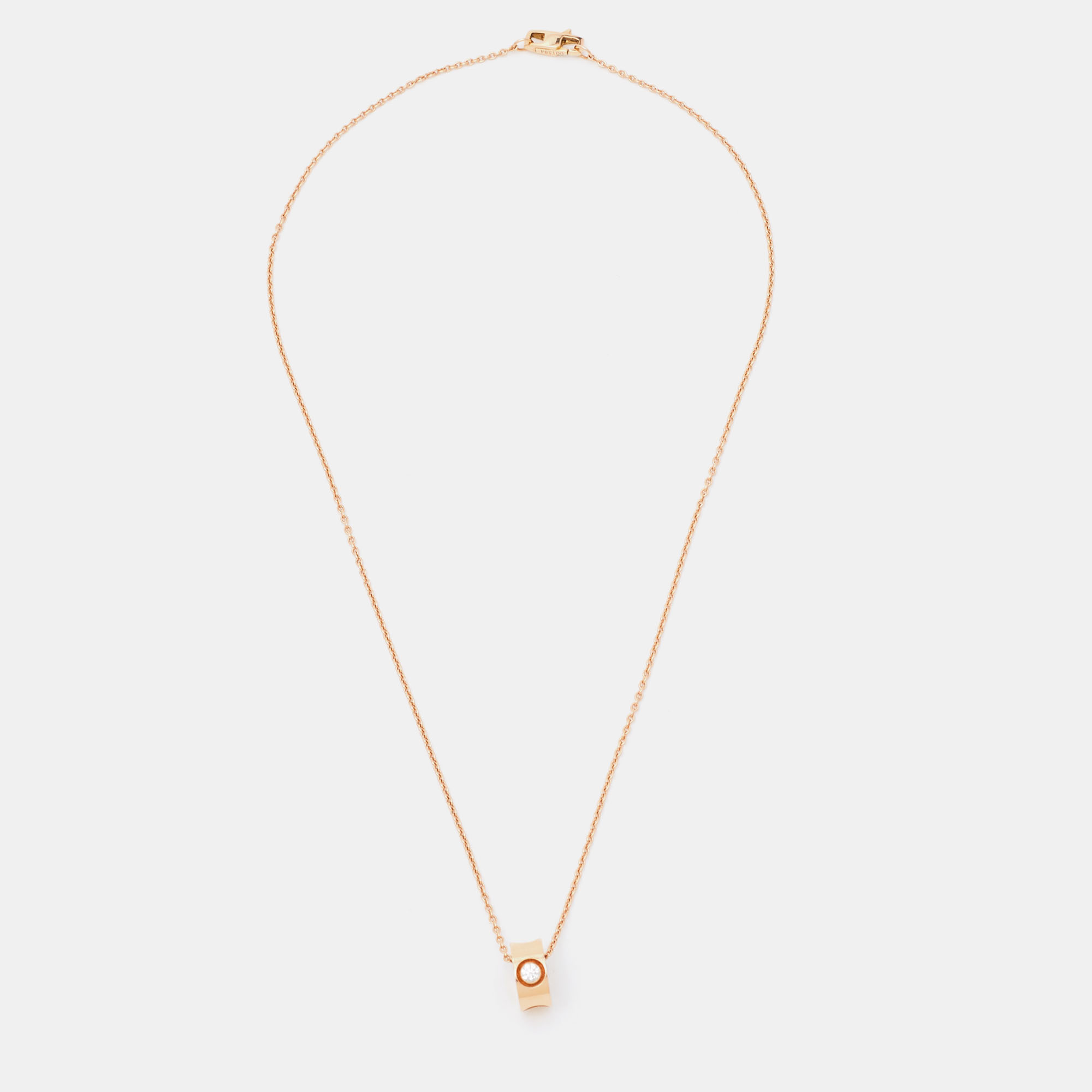 

Louis Vuitton Empreinte Diamond 18k Rose Gold Pendant Necklace