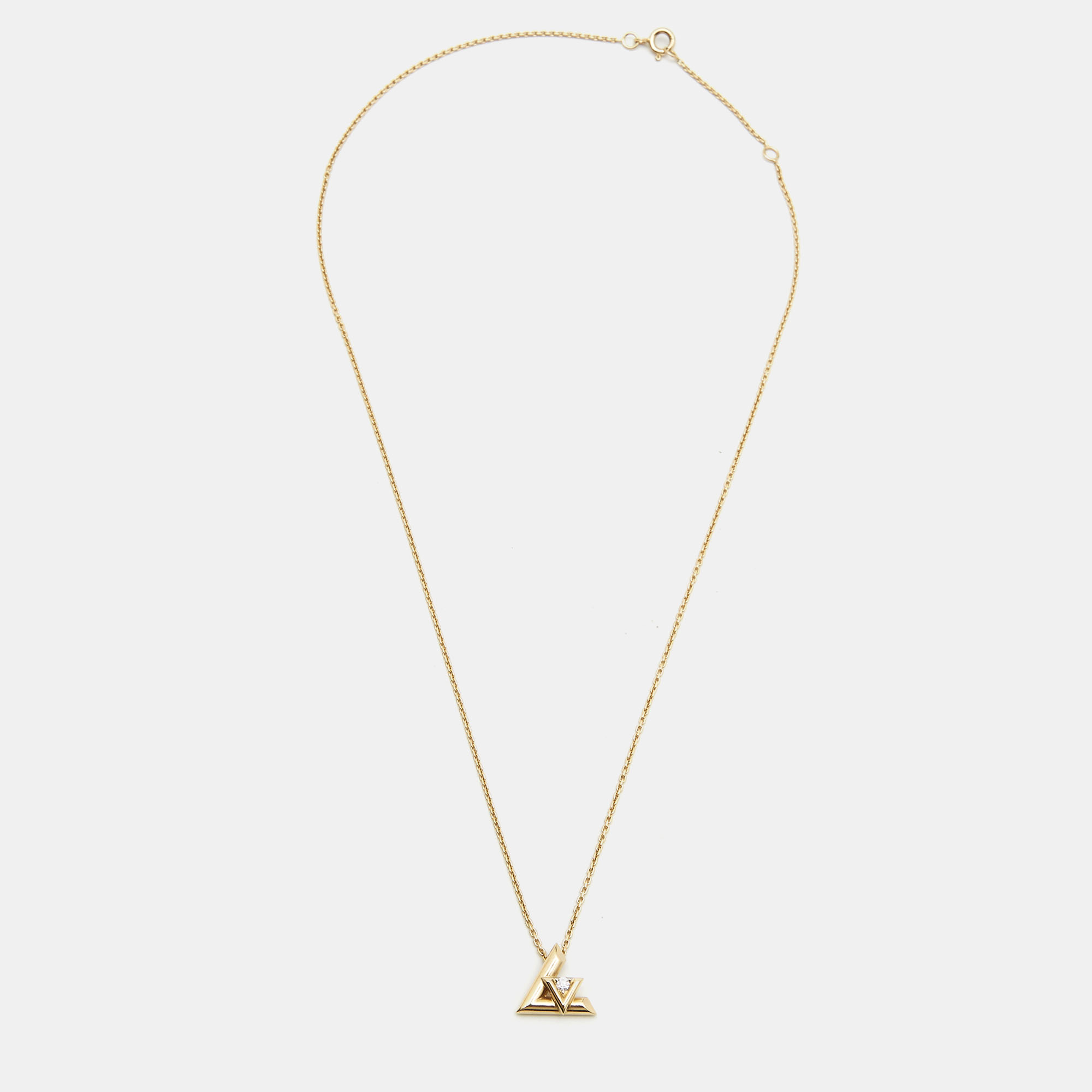 

Louis Vuitton Volt One Diamond 18k Yellow Gold Small Model Necklace