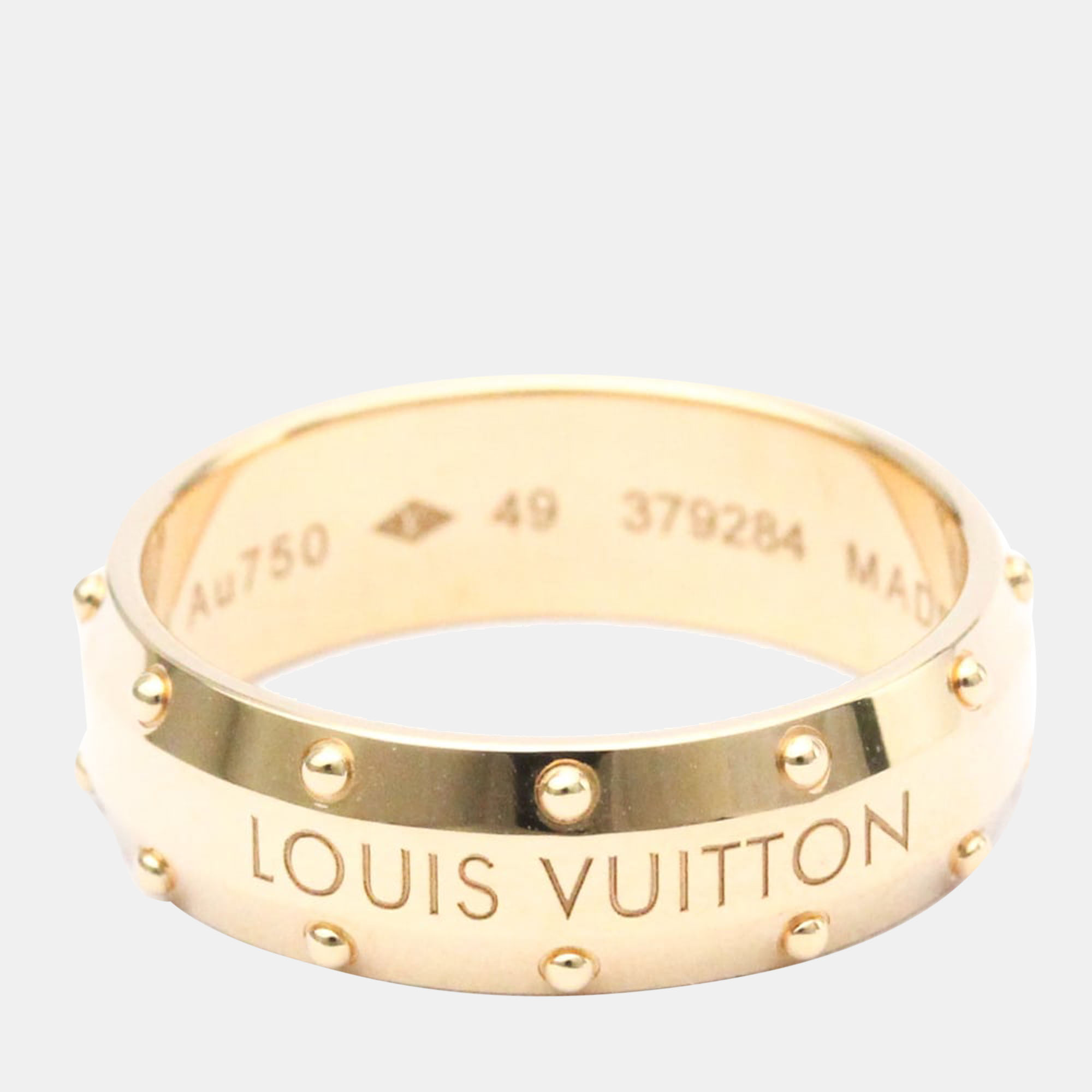 

Louis Vuitton 18K Rose Gold Emprise Band Ring 49