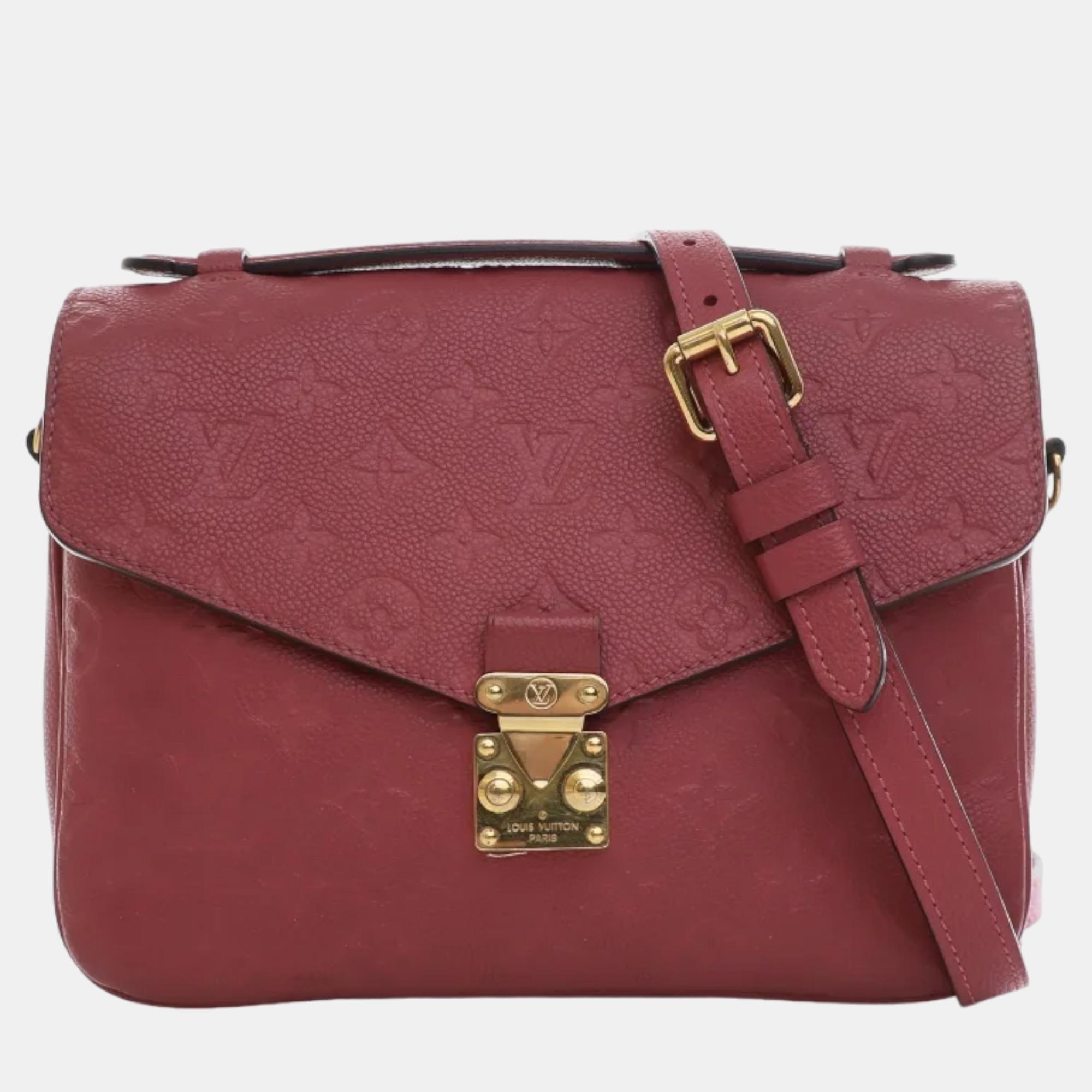 

Louis Vuitton Pink Monogram Empriente Leather Pochette Metis Shoulder Bag