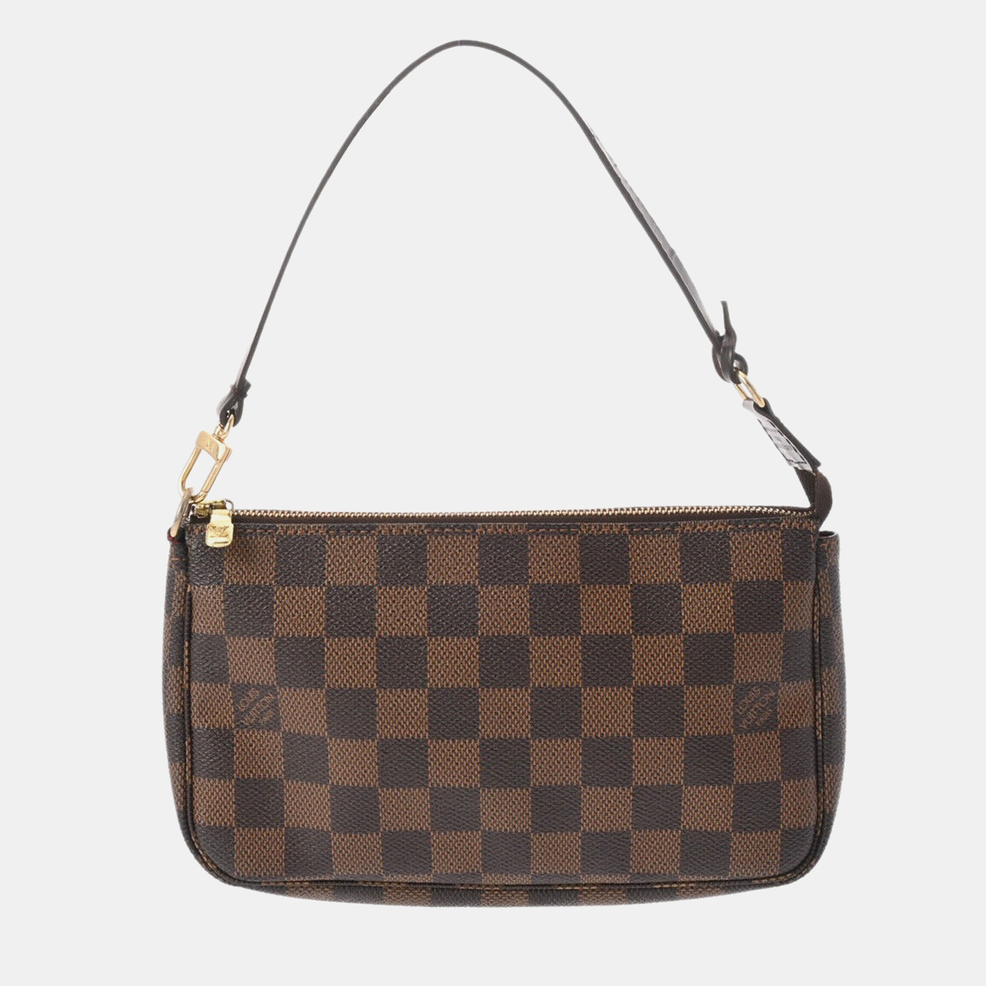 

Louis Vuitton Brown Damier canvas Pochette Accessoires Shoulder Bag