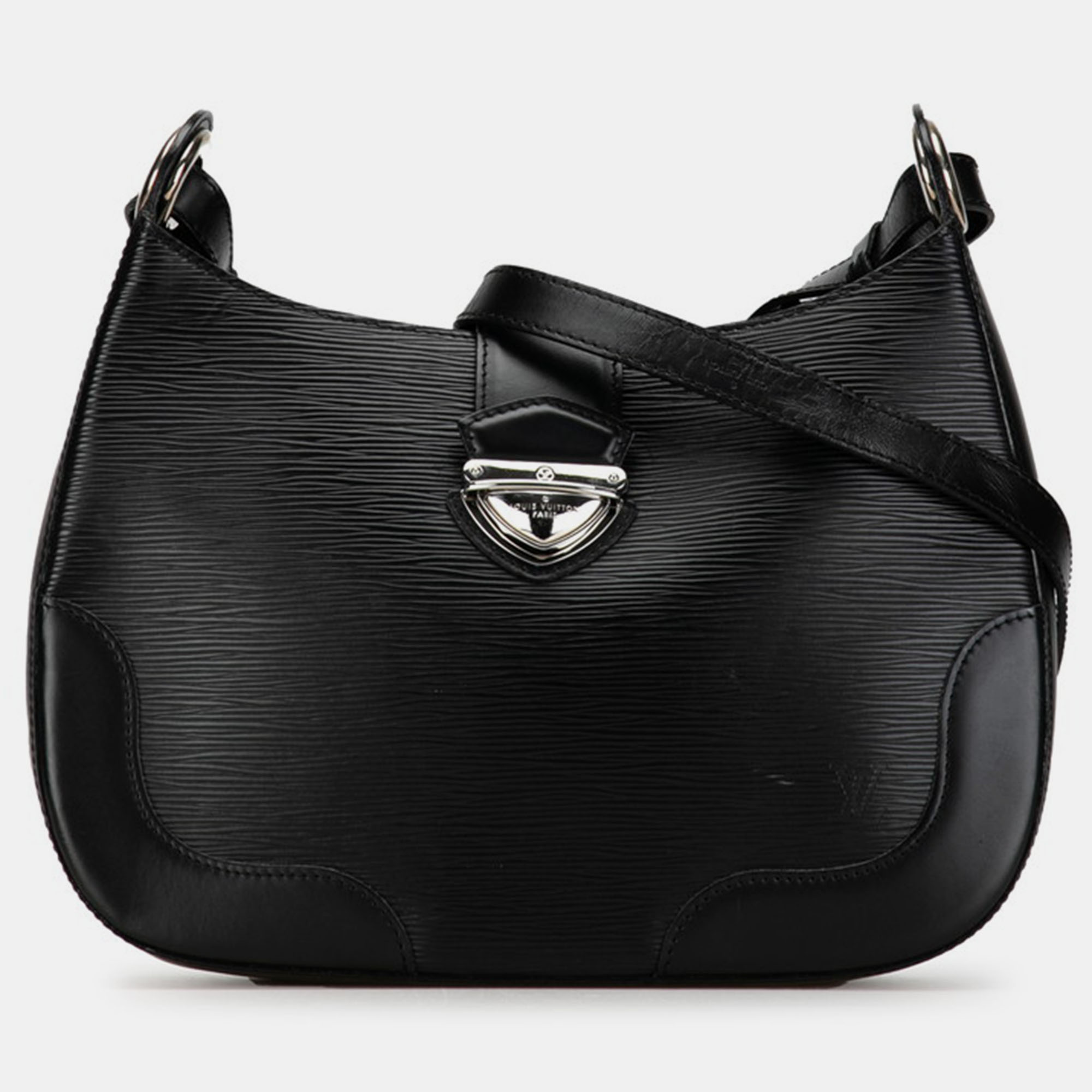 

Louis Vuitton Black Epi Leather Musette Bagatelle Bag