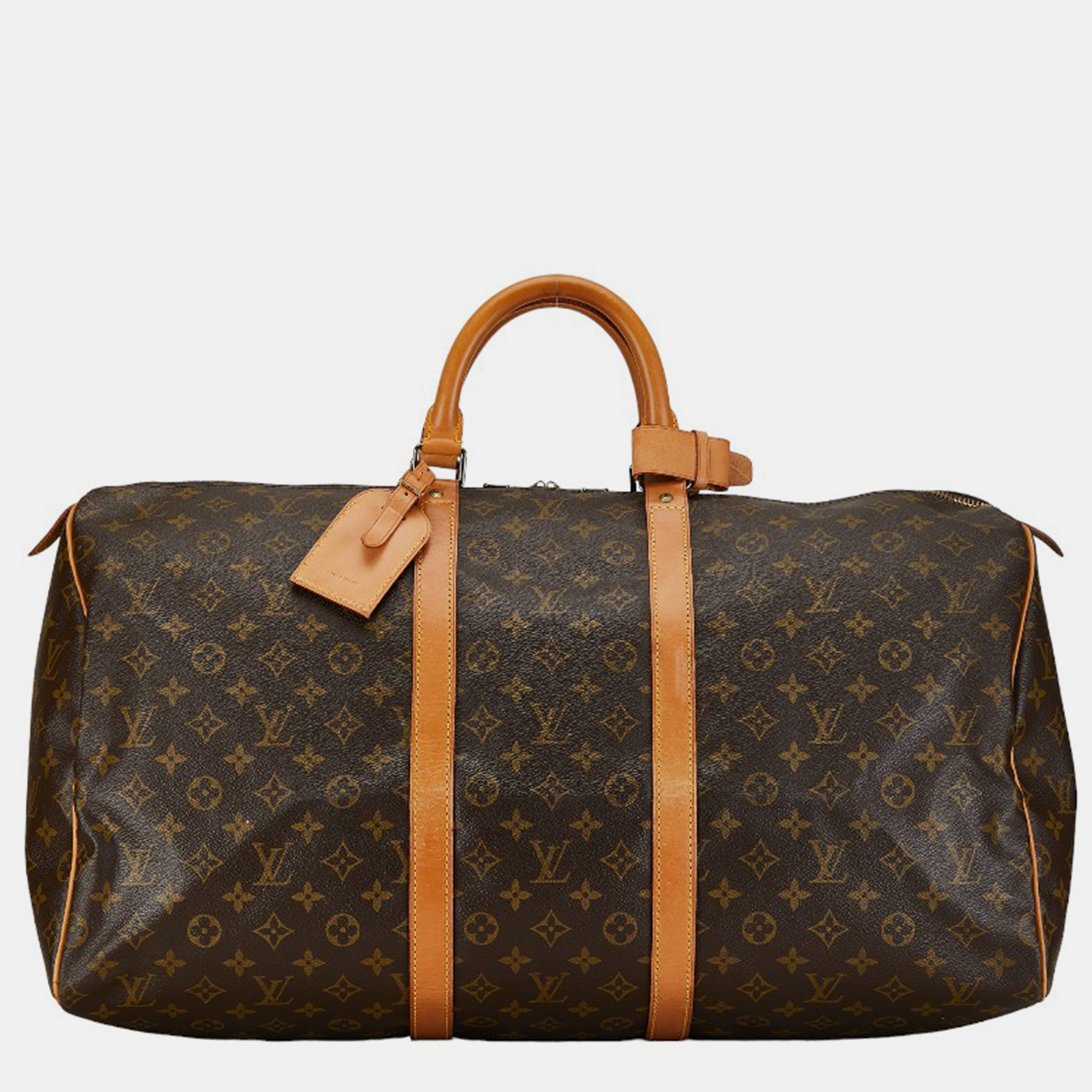 

Louis Vuitton Brown Canvas Keepall 55 Bag