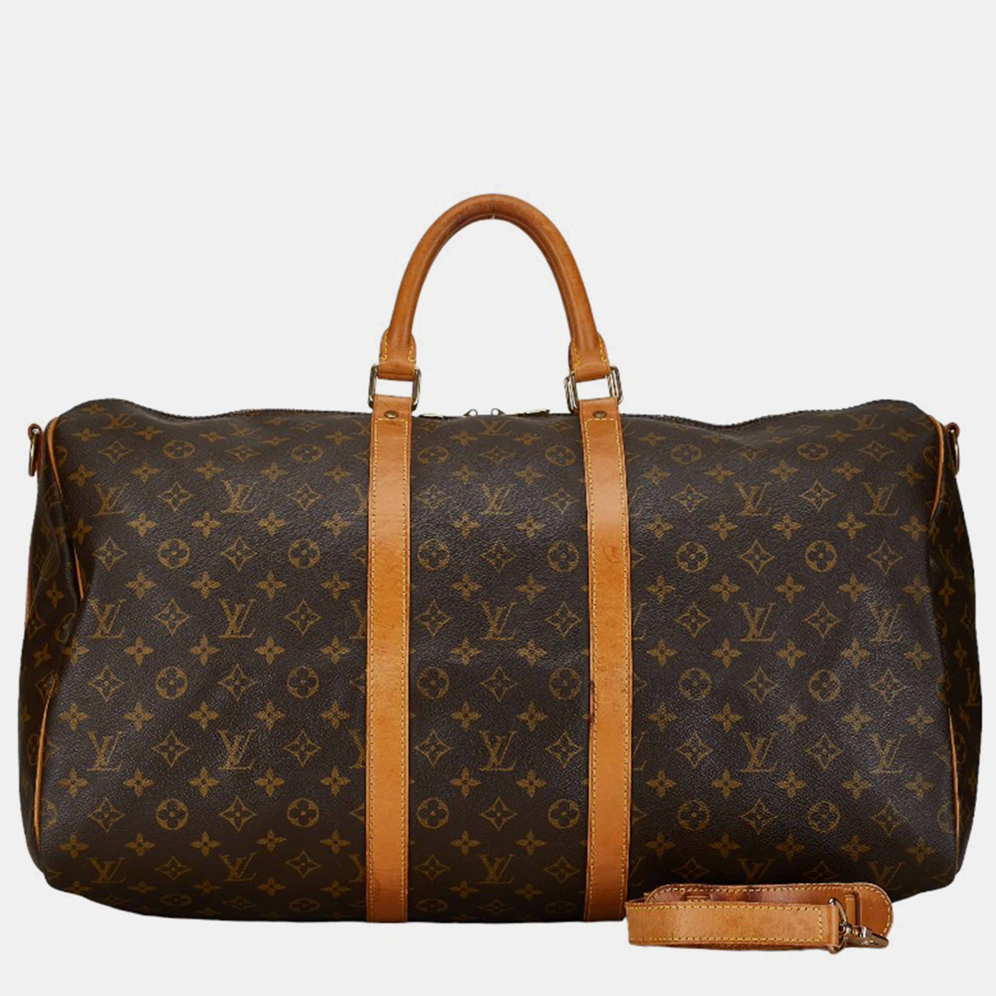 

Louis Vuitton Brown Monogram Canvas Keepall Bandouliere 55 Bag