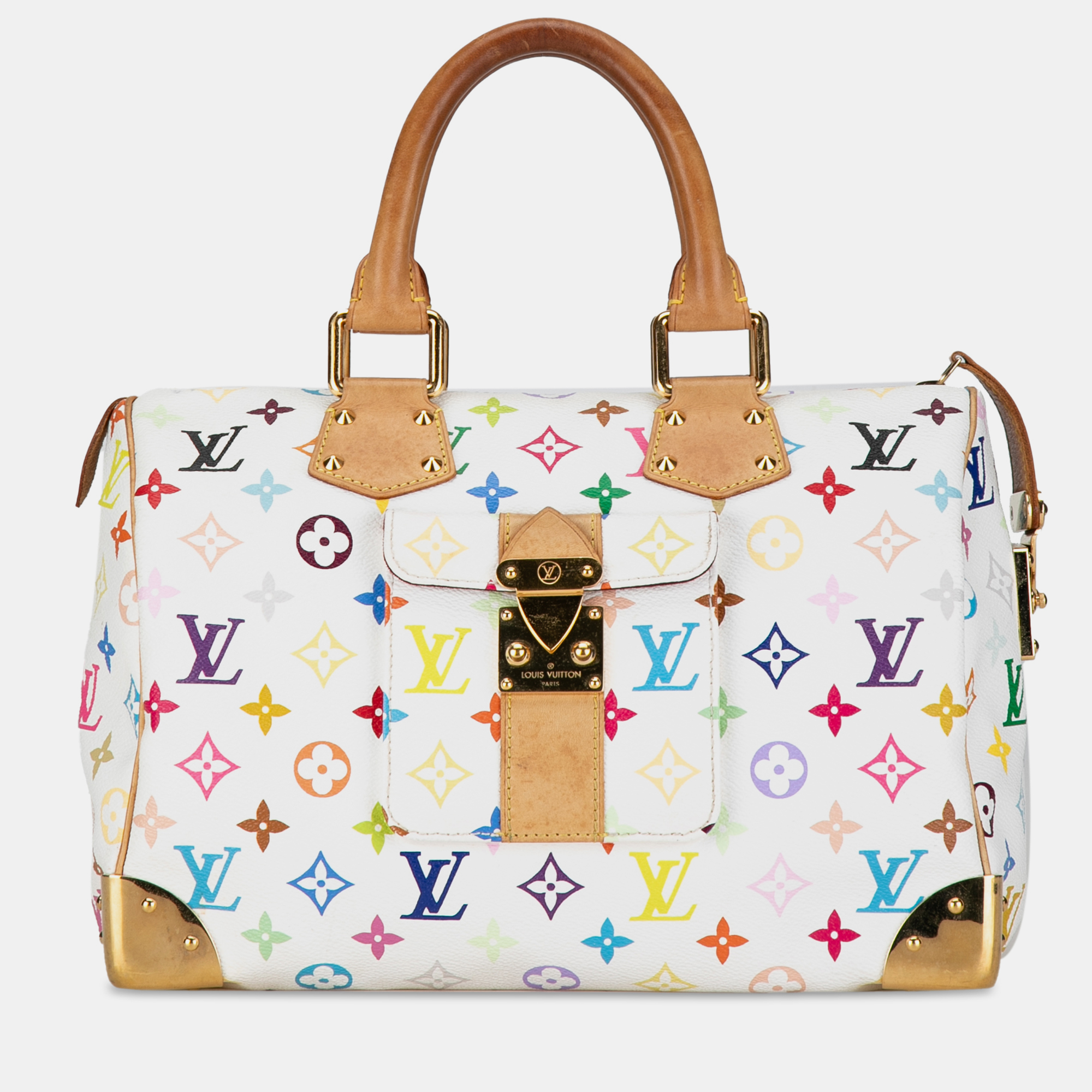 

Louis Vuitton Monogram Multicolore Speedy 30 Bag, White